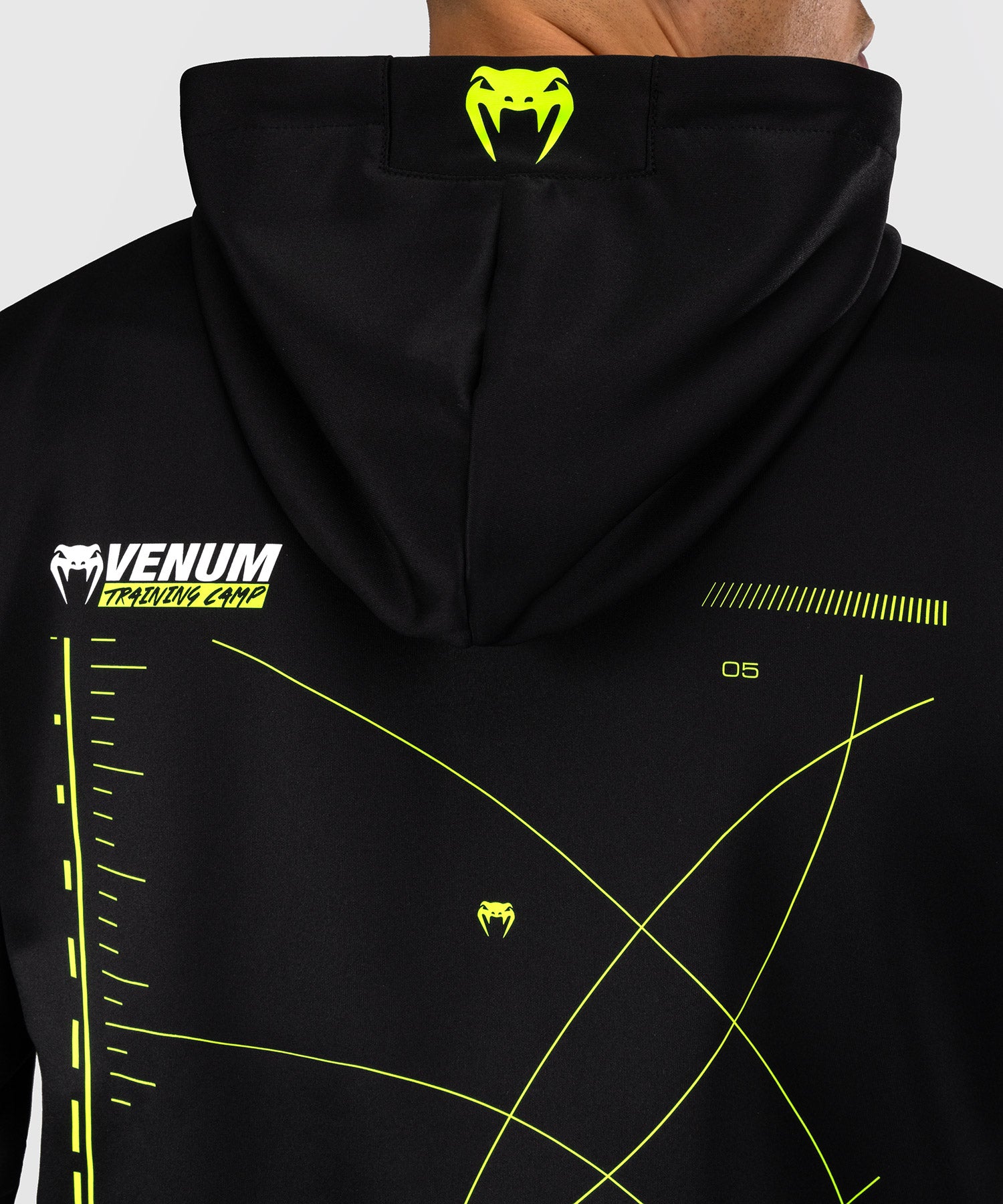 Sweat à capuche zippé Venum Training Camp 4.0 - Noir/Vert Fluo - product-type_Sweatshirts