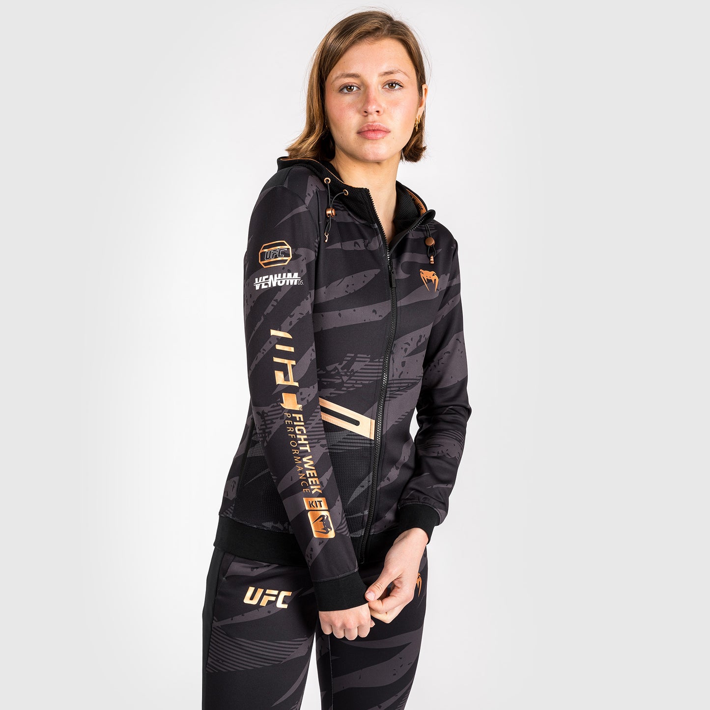 Veste À Capuche Zippé pour Femmes UFC Adrenaline by Venum Fight Week - Urban Camo - product-type_Sweatshirts