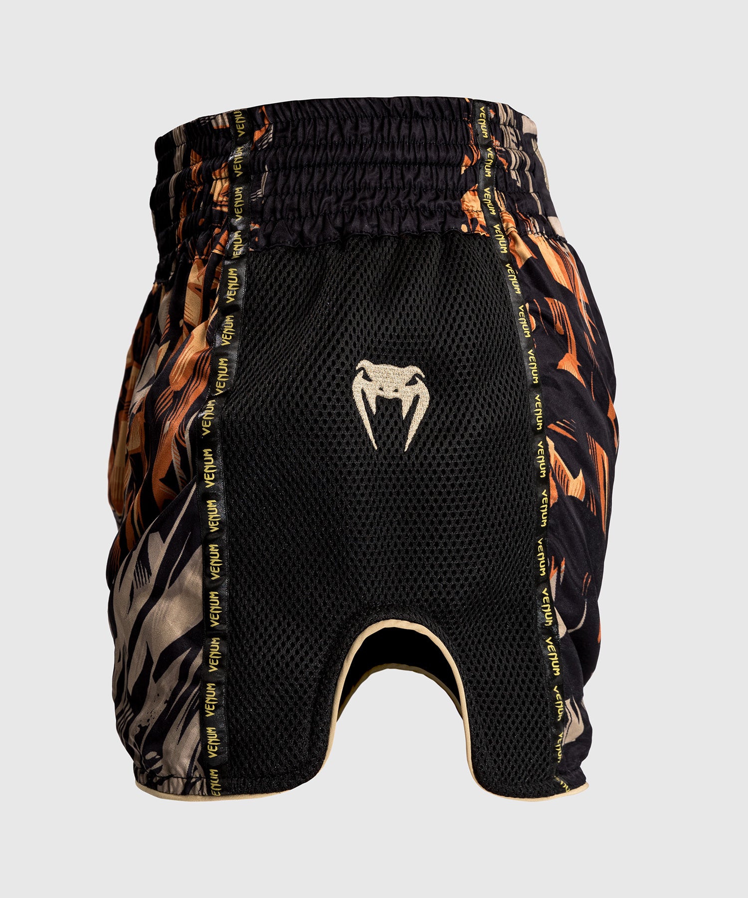 Short Muay Thai Venum Tiger pour Hommes - Noir/Orange Néon - product-type_Shorts de Muay Thai