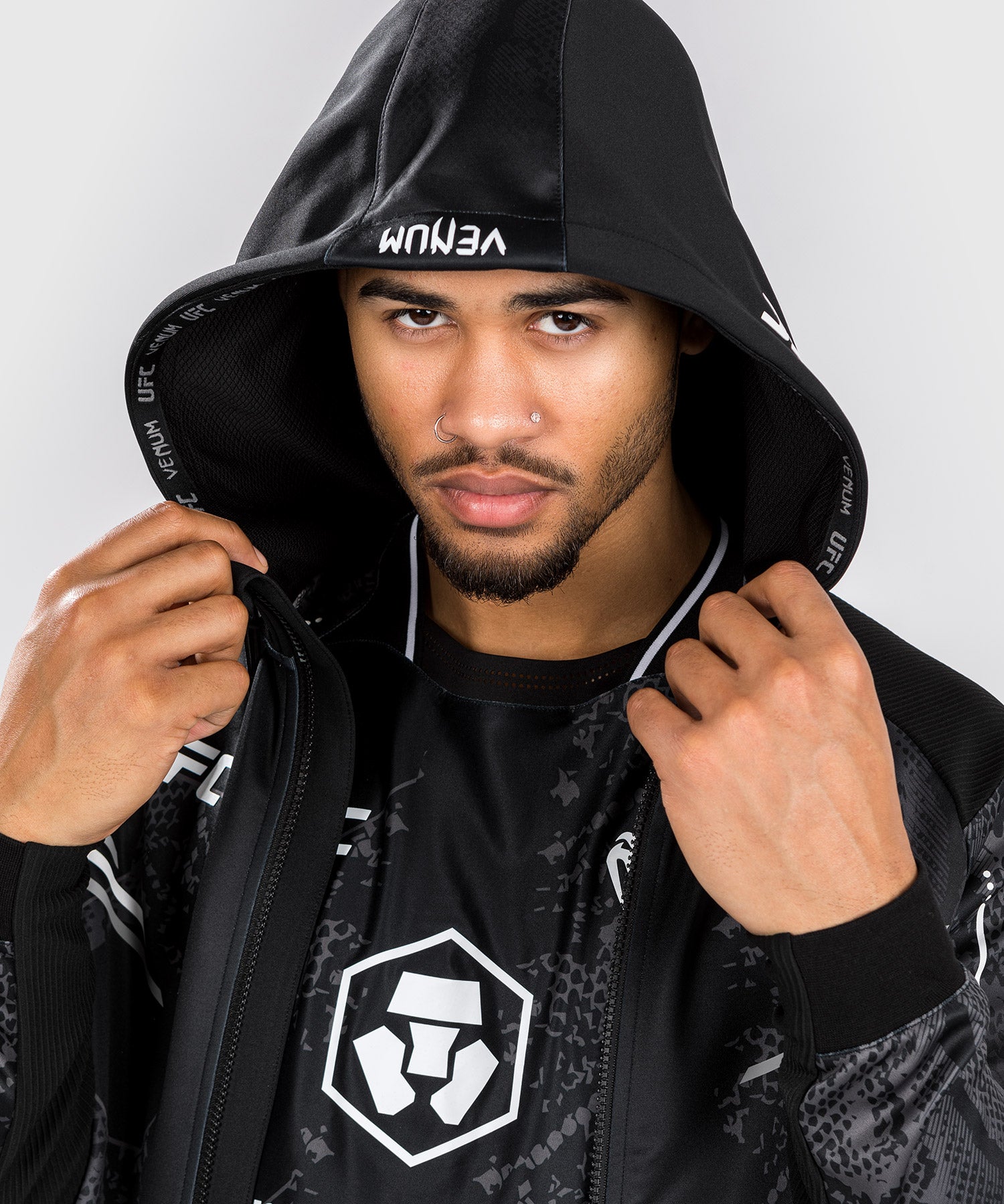 Veste à Capuche Personnalisée pour Hommes UFC Adrenaline by Venum Authentic Fight Night - Noir - product-type_Vestes