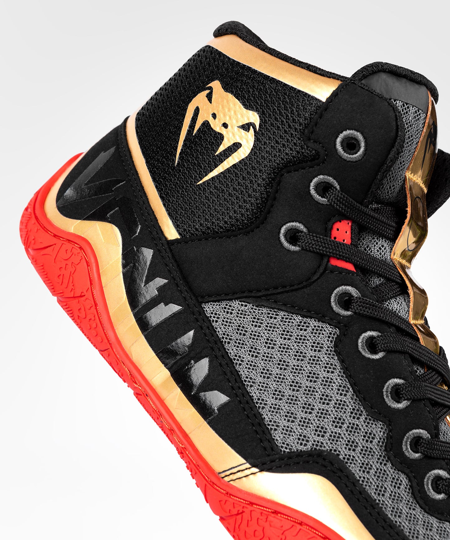 Chaussures de lutte Venum Elite - Noir/Or/Rouge - product-type_chaussures de lutte