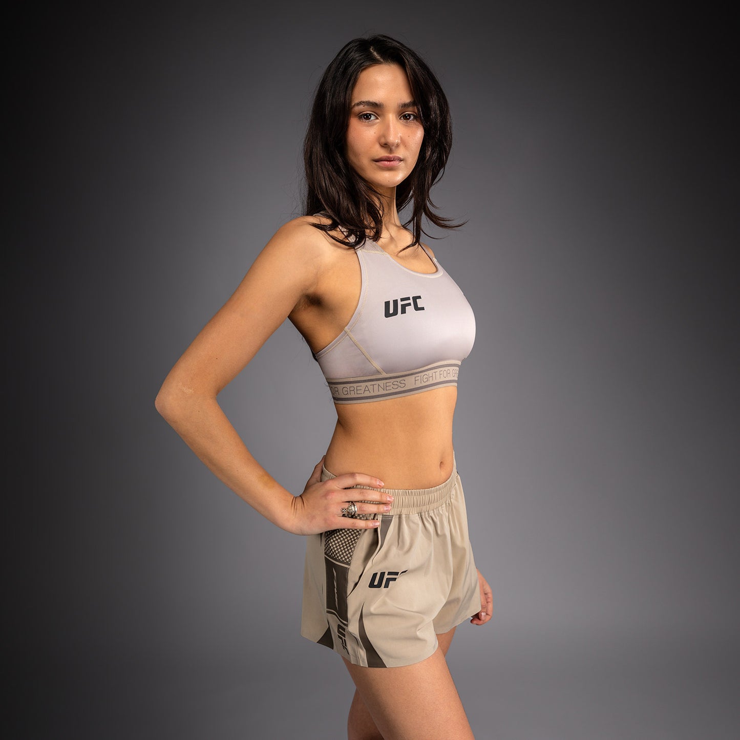 Brassière de Sport pour Femme Venum UFC Unity by Venum Authentic Fight Week - Sable