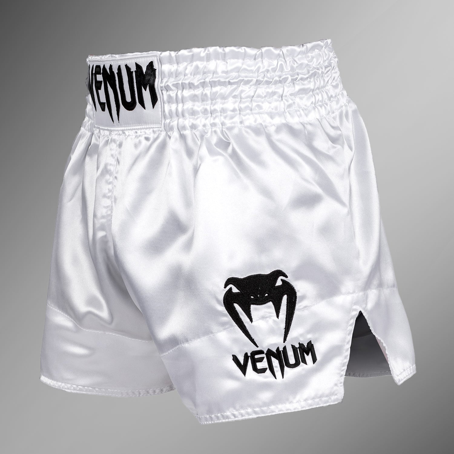 Short de Muay Thai Venum Classic - Blanc/Noir - product-type_Shorts de Muay Thai