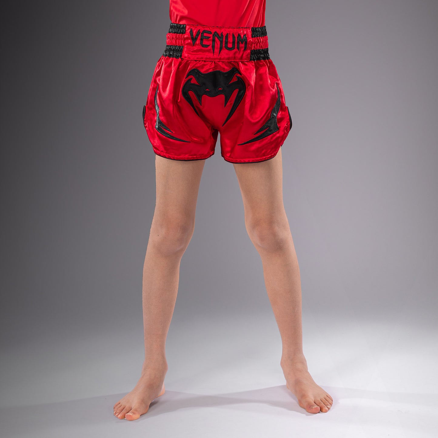 Short de Muay Thaï Venum Inferno pour Enfants - Rouge Cerise - product-type_Shorts de Muay Thai