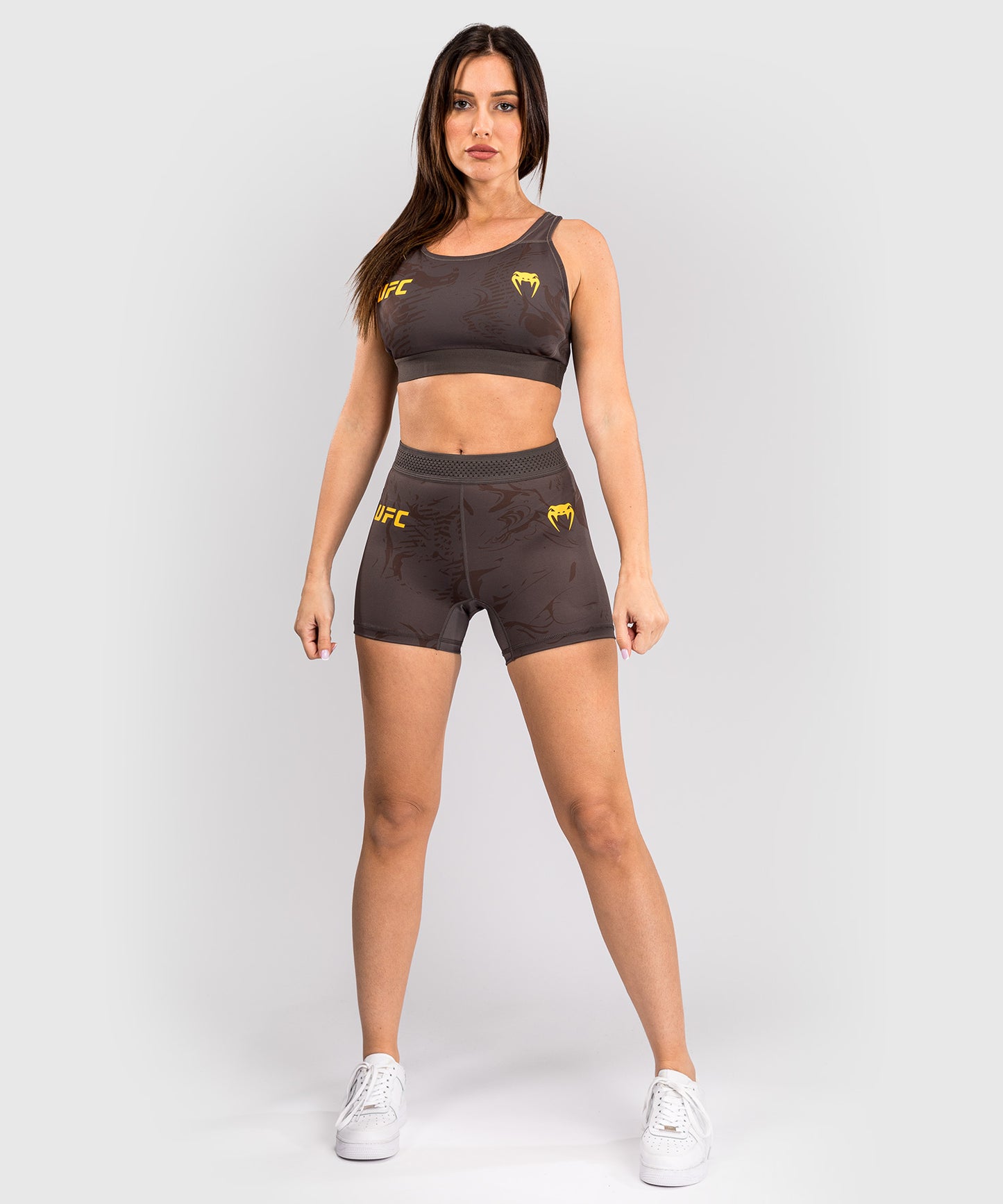 Short de compression pour Femmes UFC Fusion by Venum Fight Week - Marron Terrestre - product-type_Shorts de compression