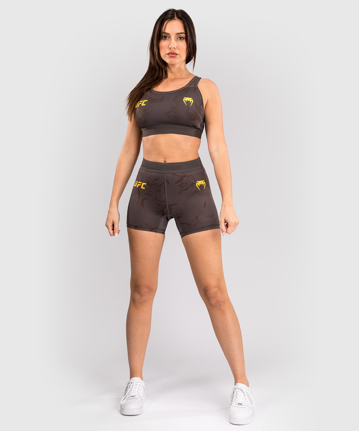 Short de compression pour Femmes UFC Fusion by Venum Fight Week - Marron Terrestre - product-type_Shorts de compression
