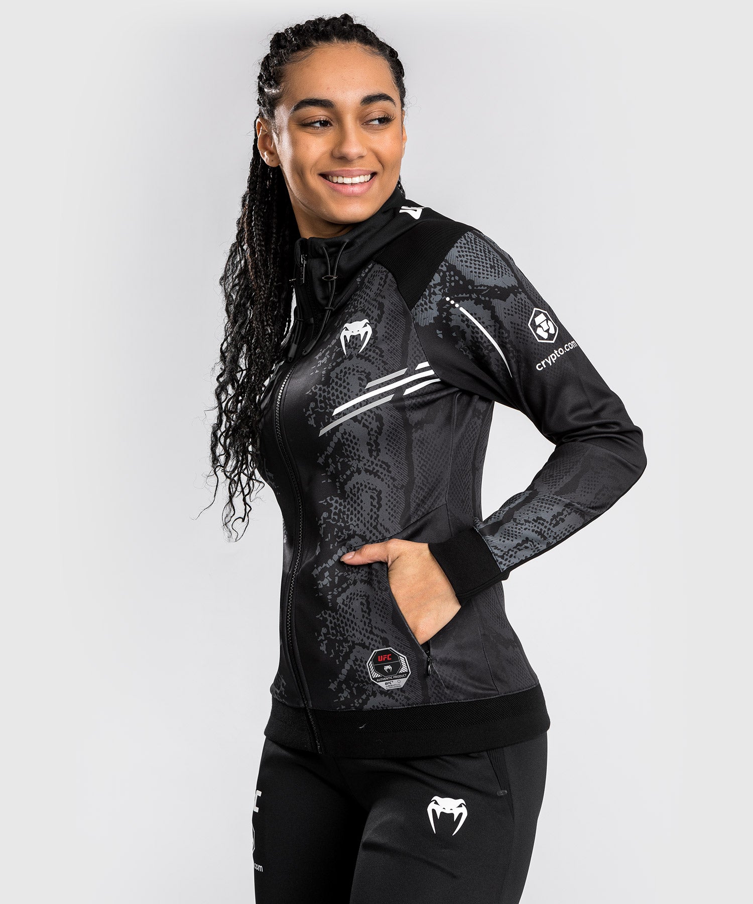 Veste à Capuche Personnalisée pour Femmes UFC Adrenaline by Venum Authentic Fight Night - Noir - product-type_Vestes