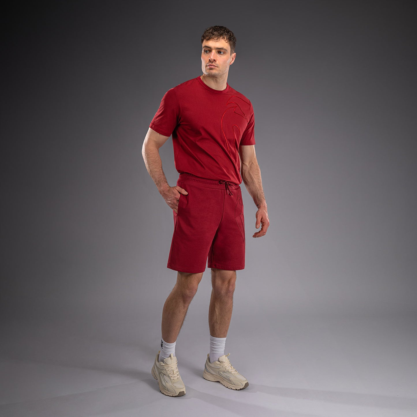 Short en Coton Venum Giant 3D - Rouge