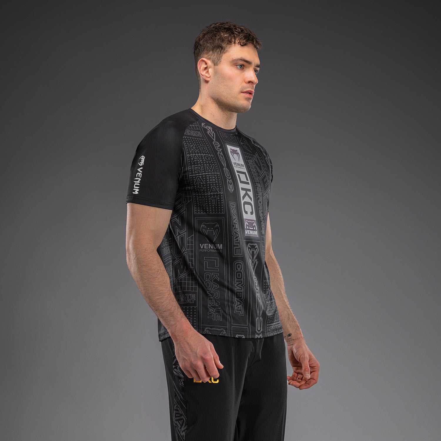 T-shirt Dry Tech Karate Combat by Venum – Noir/Gris - product-type_T-Shirts Dry Tech
