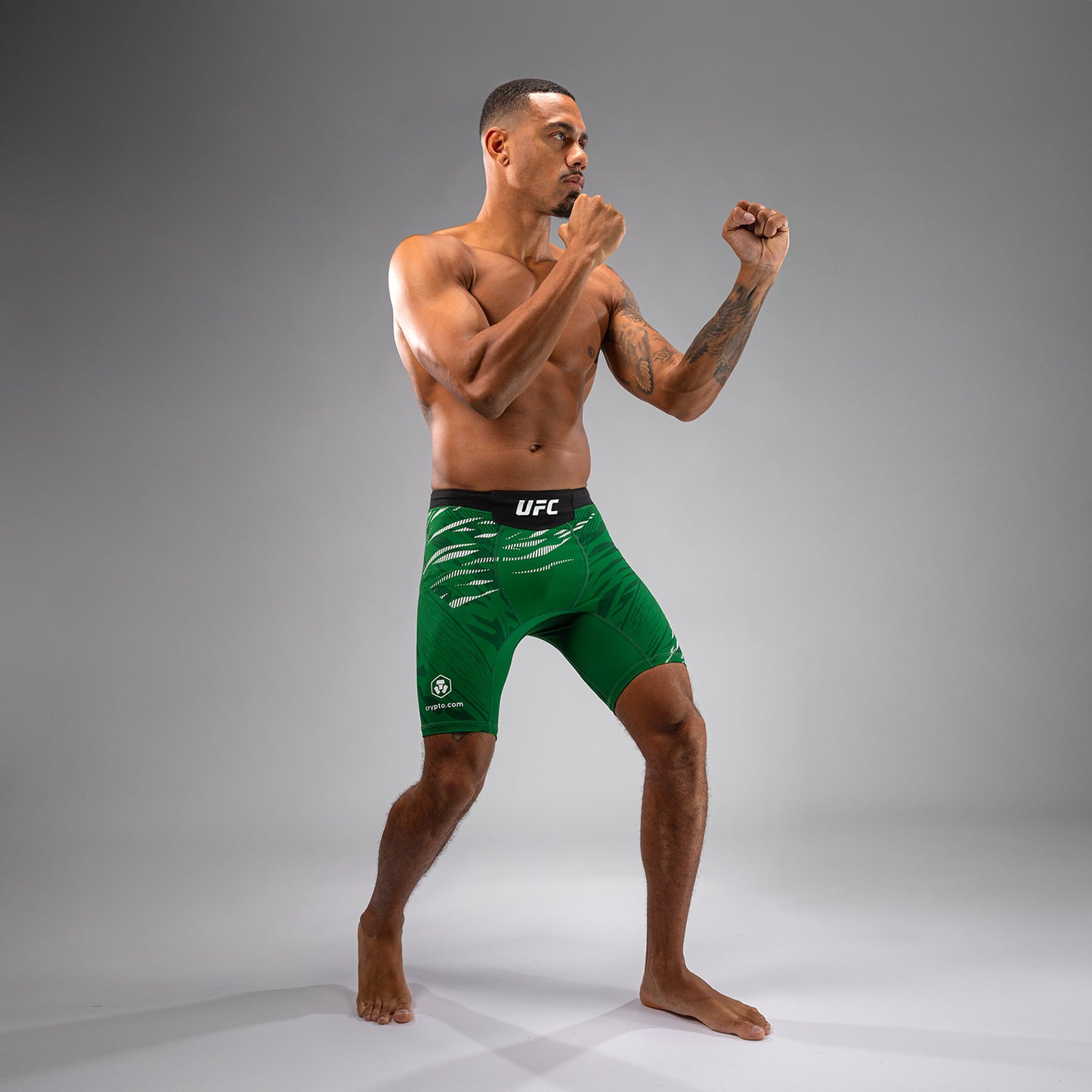 Shorts Vale Tudo pour Hommes UFC Fusion by Venum Personnalisé Authentic Fight Night - Vert - product-type_Shorts de MMA