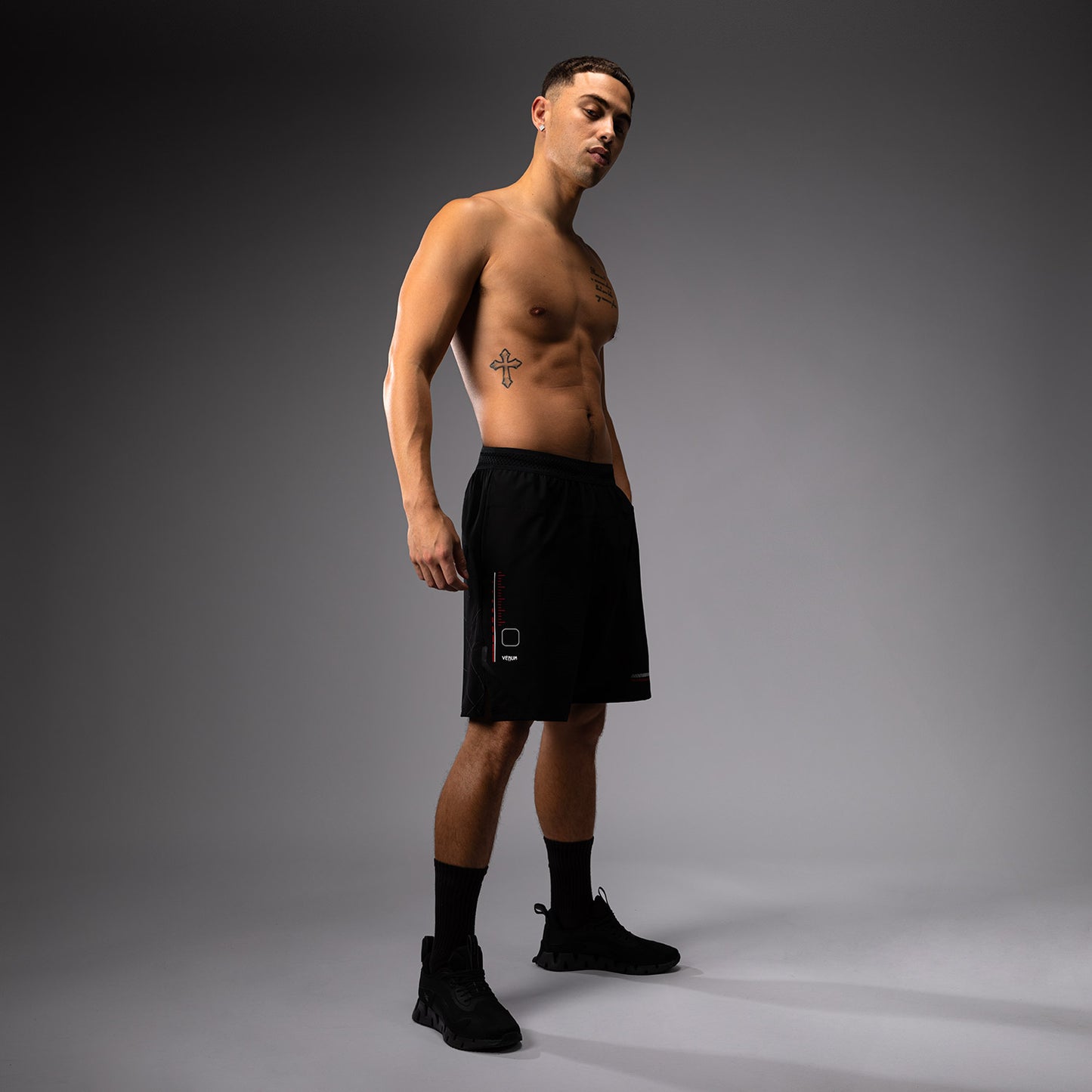 Short d'entraînement Venum Tactical XT- Noir/Rouge Feu - product-type_Shorts de training