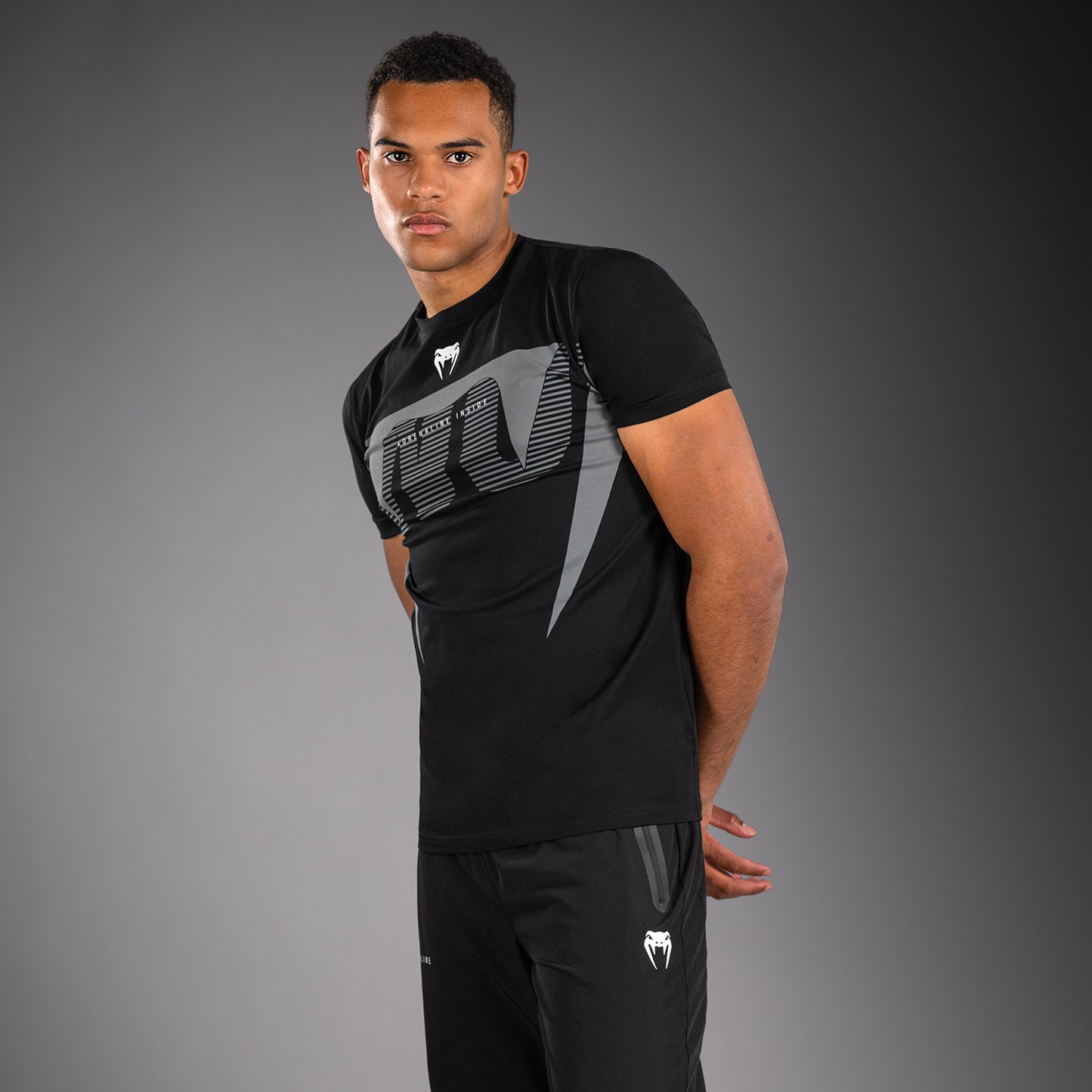 T-shirt Venum Adrenaline – Noir/Gris Argenté - product-type_T-Shirts