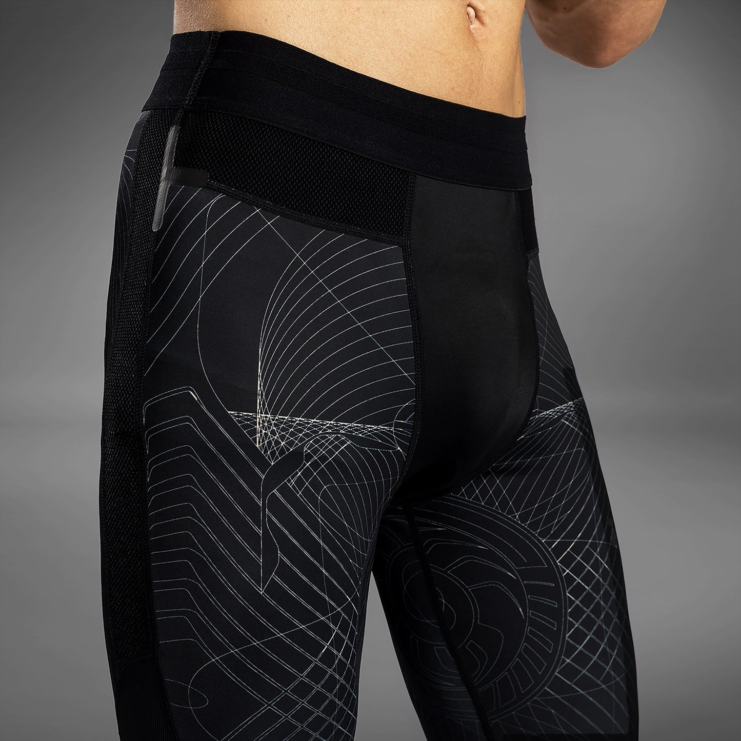 Pantalon de Compression Venum G-Fit Air pour Hommes - Noir Intense/Sable Désert - product-type_Pantalons de Compression