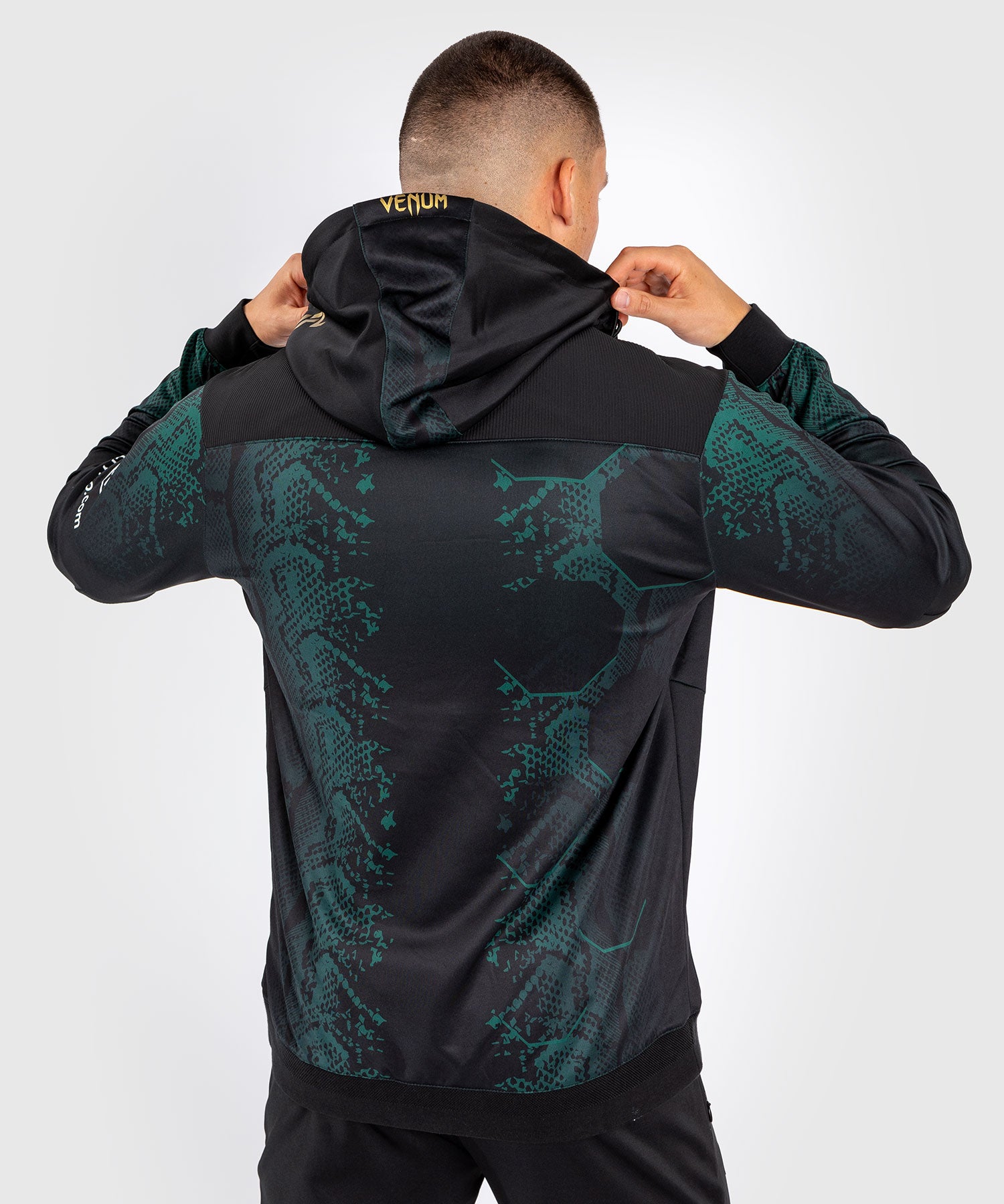 Veste à capuche pour Hommes UFC Adrenaline by Venum Authentic Fight Night - Emerald Edition - Vert/Noir/Or - product-type_Vestes
