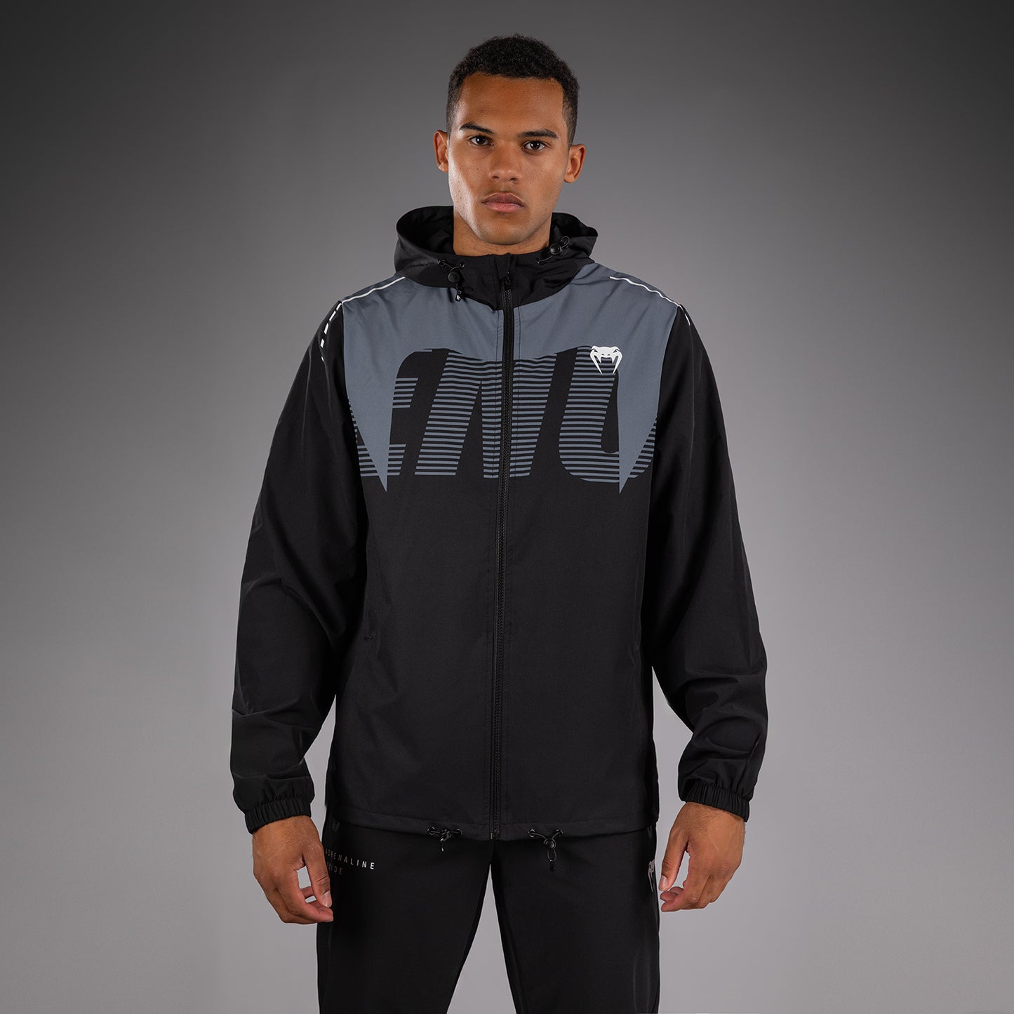 Veste de Survêtement Venum Adrenaline – Noir/Gris Argenté - product-type_Vestes