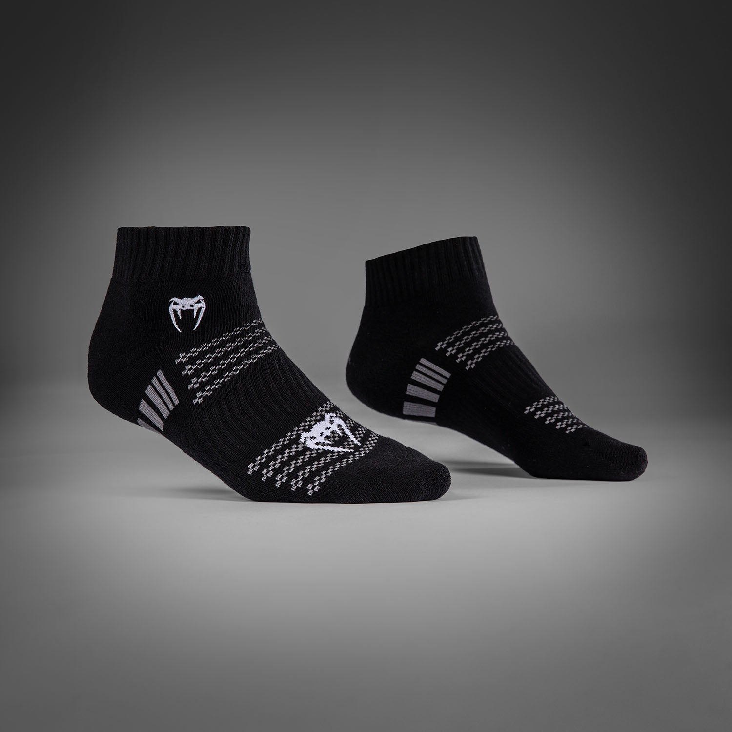 Pack de 3 Paires de Chaussettes Courtes Venum Vector - Noir/Gris - product-type_Chaussettes