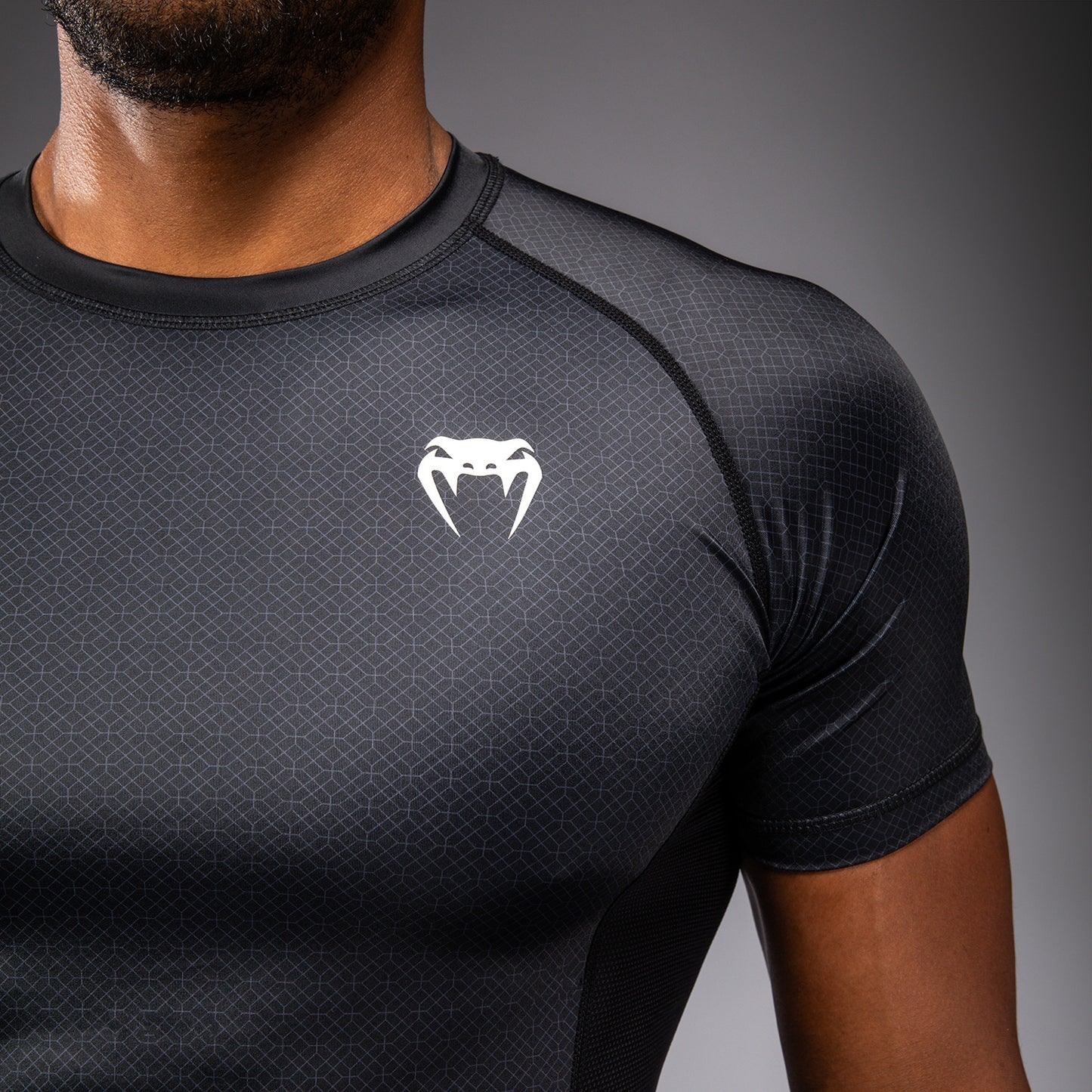 Rashguard à Manches Courtes Venum x Roger Gracie Academy - Noir - product-type_T-Shirts de Compression