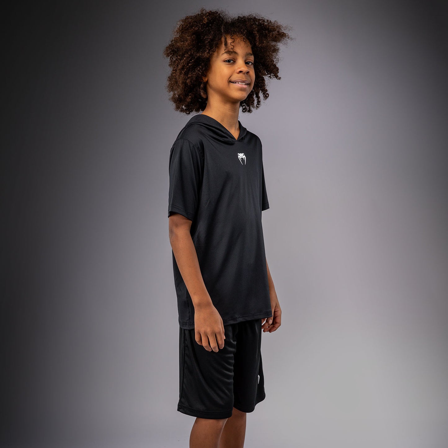 Sweat à capuche à manches courtes Dry Tech pour Enfants Venum Elite - Noir - product-type_Sweatshirts
