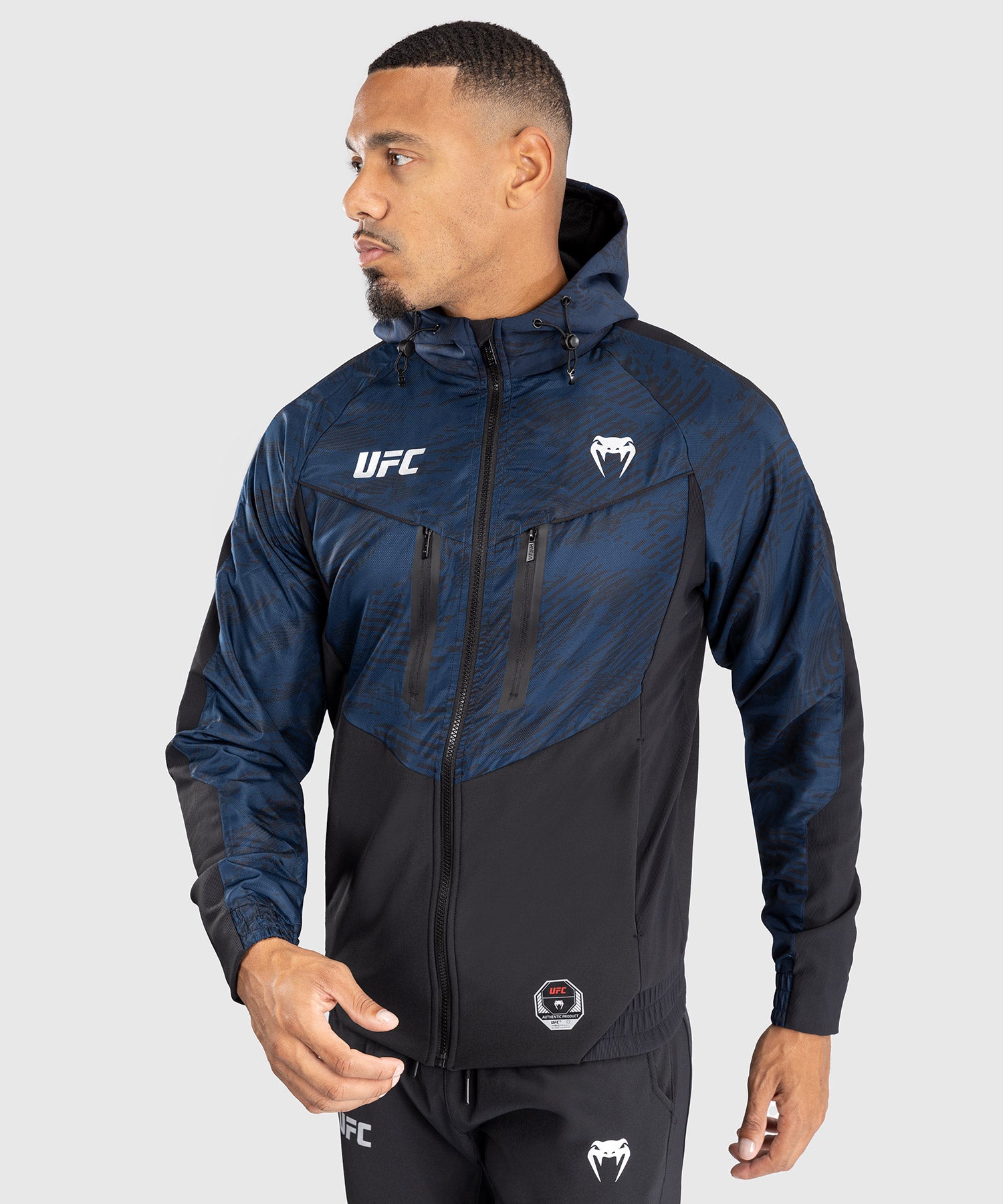 Veste à Capuche Zippé pour Hommes UFC Fusion by Venum Fight Week - Bleu Océanique - product-type_Vestes