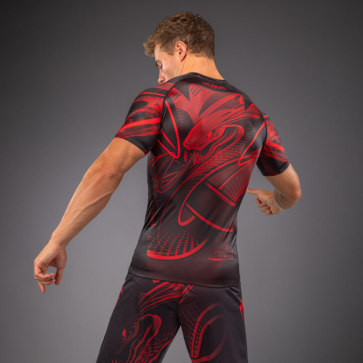 Rashguard manches courtes Venum Crimson Viper 2.0 - Noir/Rouge