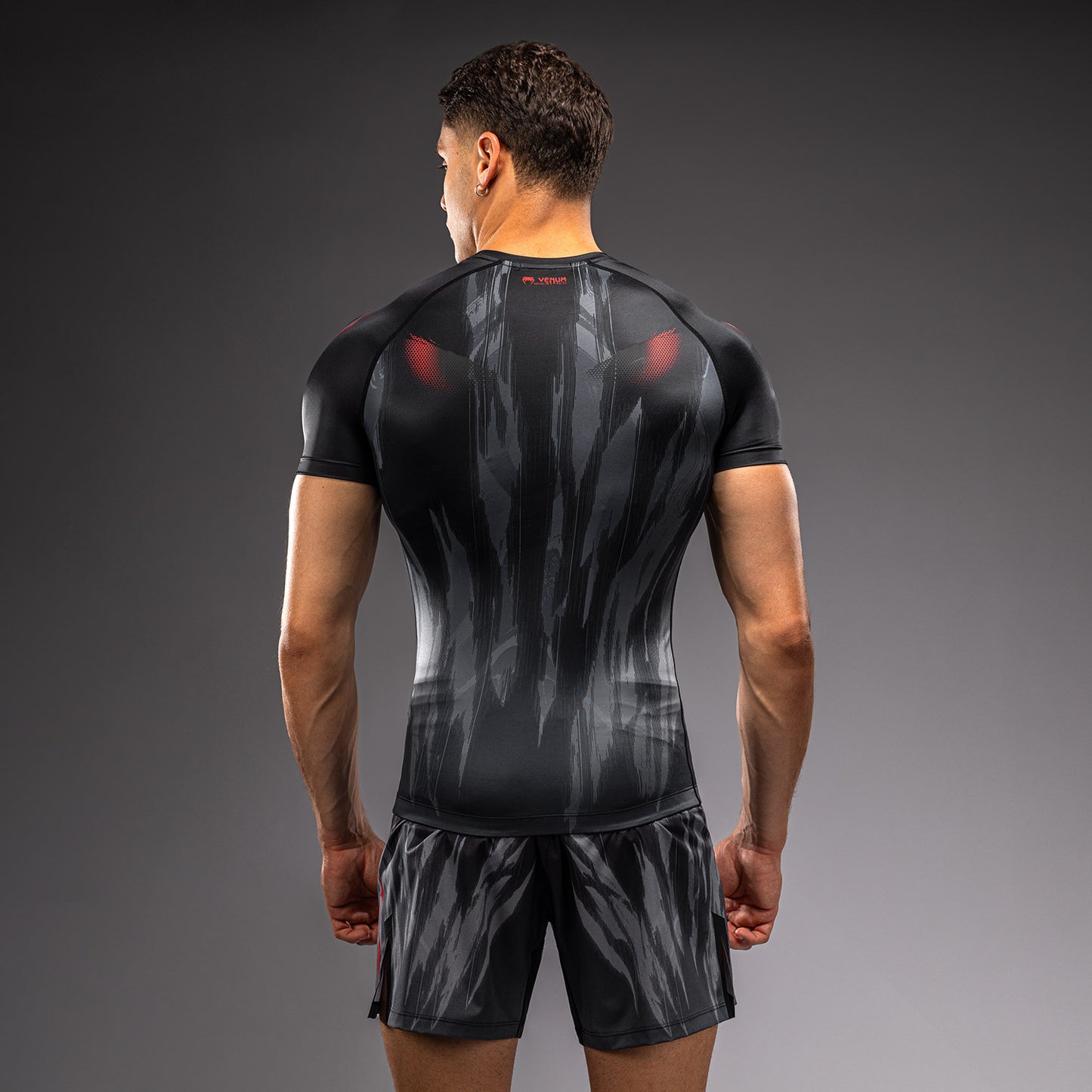 Rashguard à Manches Courtes Venum Demon - Noir/Gris