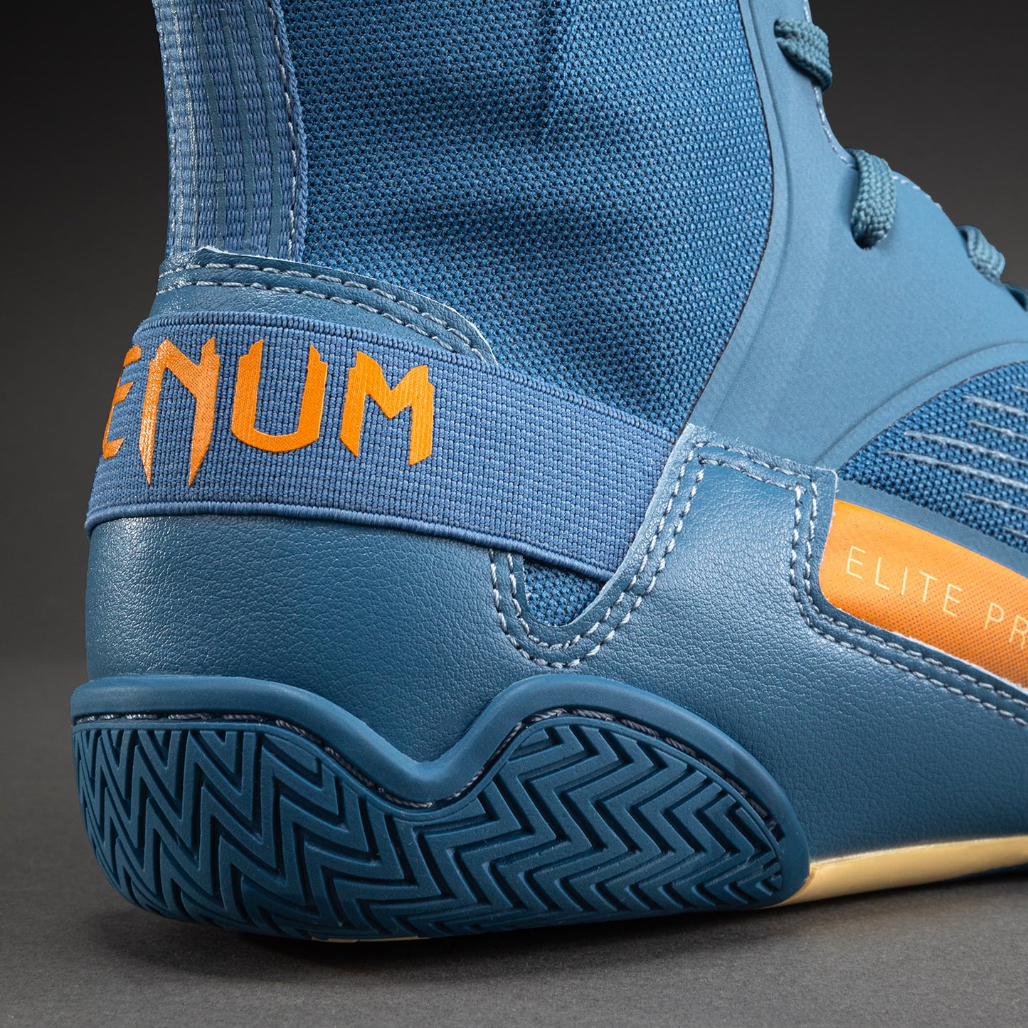 Chaussures de Boxe Venum Elite Neo – Bleu Acier/Orange