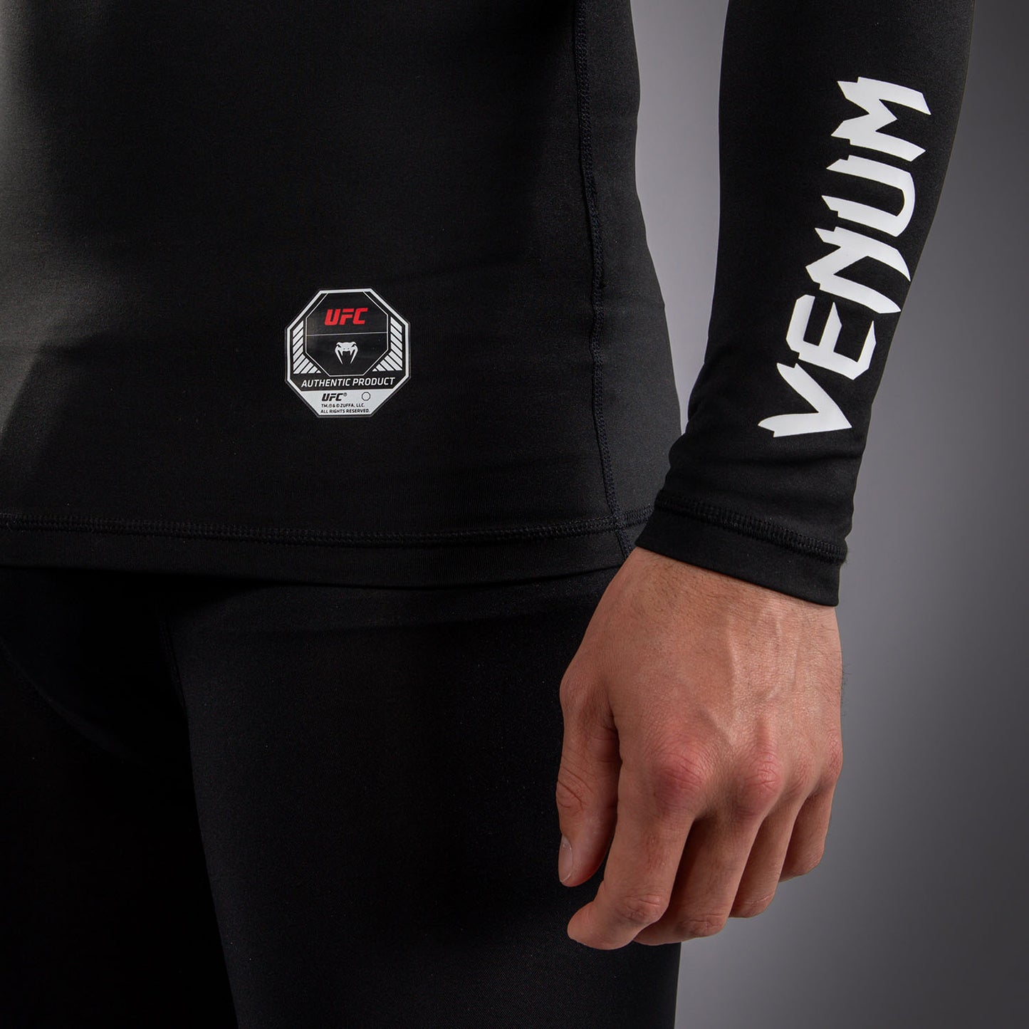 Rashguard à Manches Longues Technique pour Homme Venum UFC Unity by Venum Authentic Fight Week - Noir