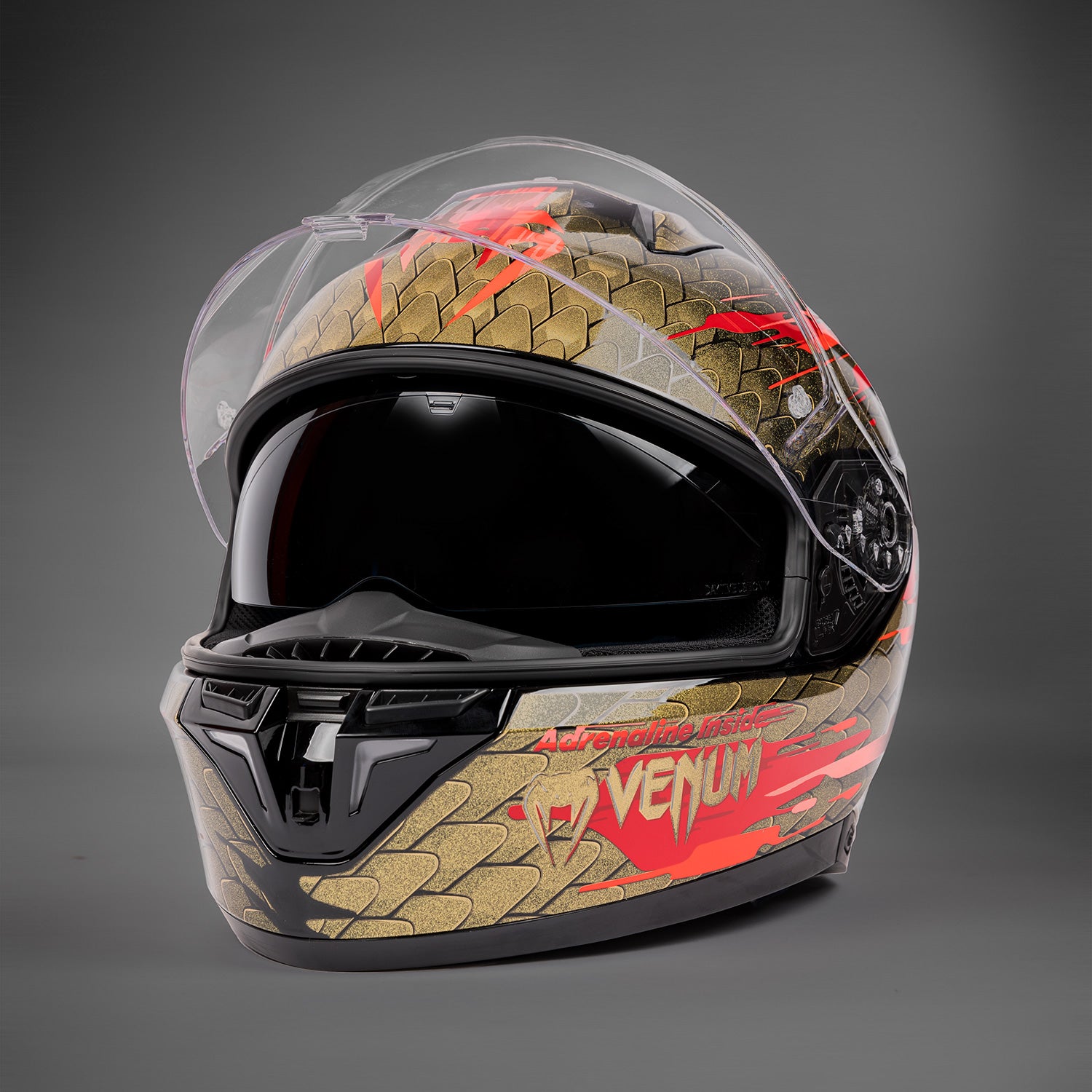 Casque de moto Venum x Shark SKWAL i3 - Rouge/Or - product-type_Casque de Moto