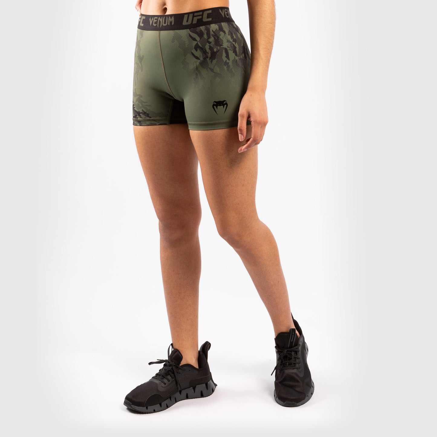 Short de Compression Performance Femme Venum UFC Authentic Fight Week – Kaki