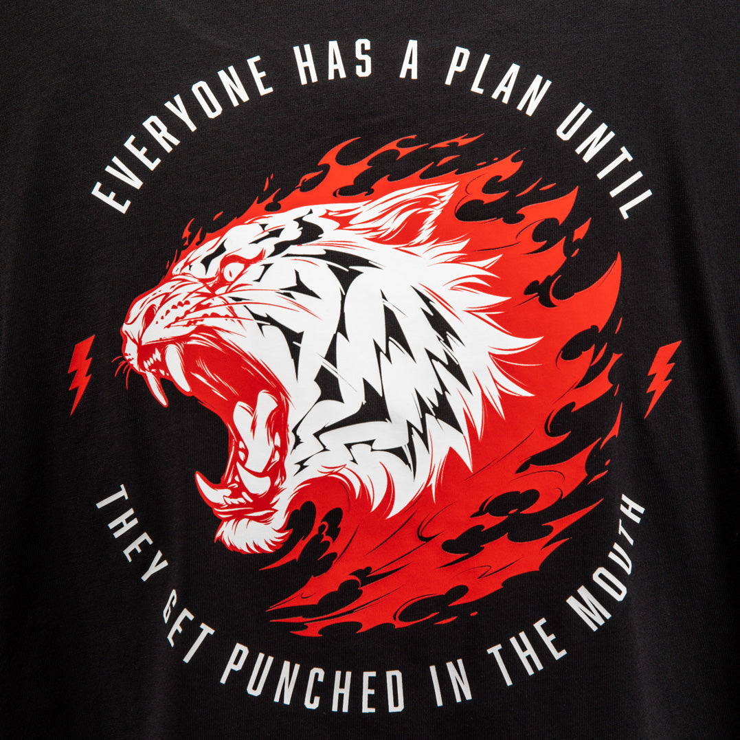 T-shirt Venum x Mike Tyson Tiger - Noir profond