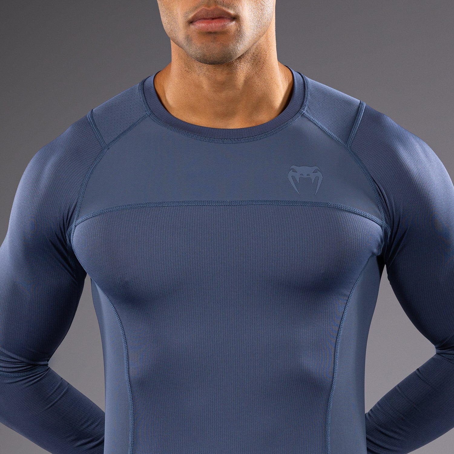 Rashguard à Manches Longues Venum G-Fit Air pour Hommes - Bleu Brumeux - product-type_T-Shirts de Compression