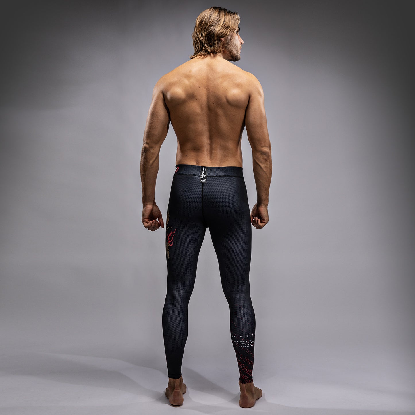 Pantalon de compression Venum x TEKKEN 8 - Marshall Law - Noir/Rouge/Or - product-type_Pantalons de Compression