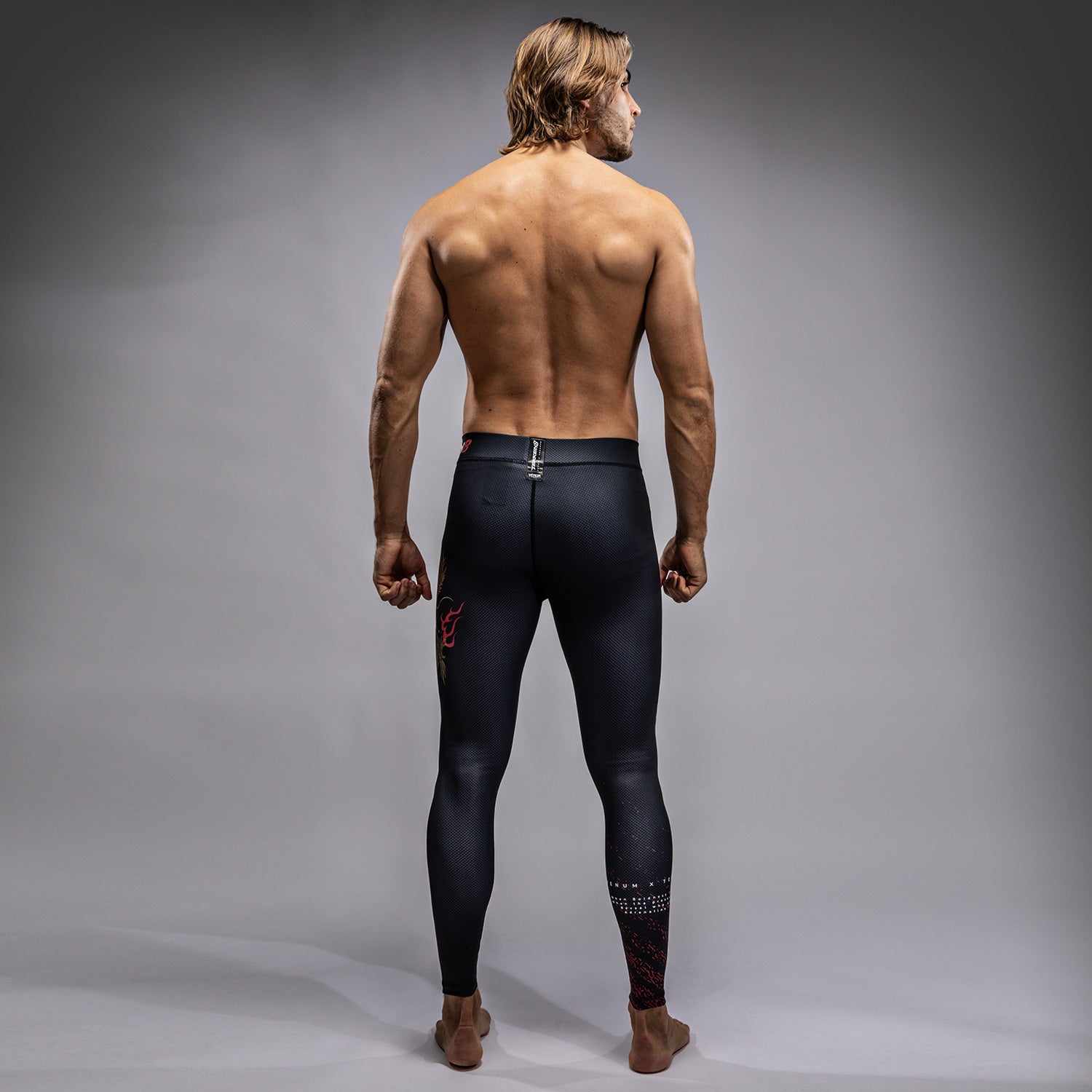 Pantalon de compression Venum x TEKKEN 8 - Marshall Law - Noir/Rouge/Or - product-type_Pantalons de Compression