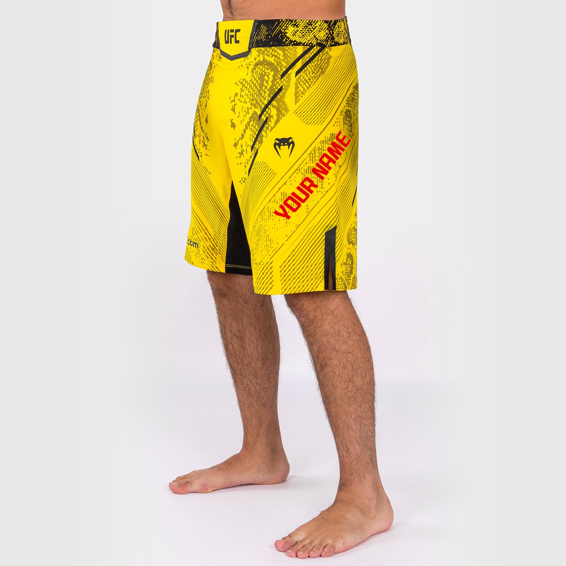 Short de combat personnalisé Coupe longue pour Hommes UFC Adrenaline by Venum Authentic Fight Night – Jaune - product-type_Shorts de MMA