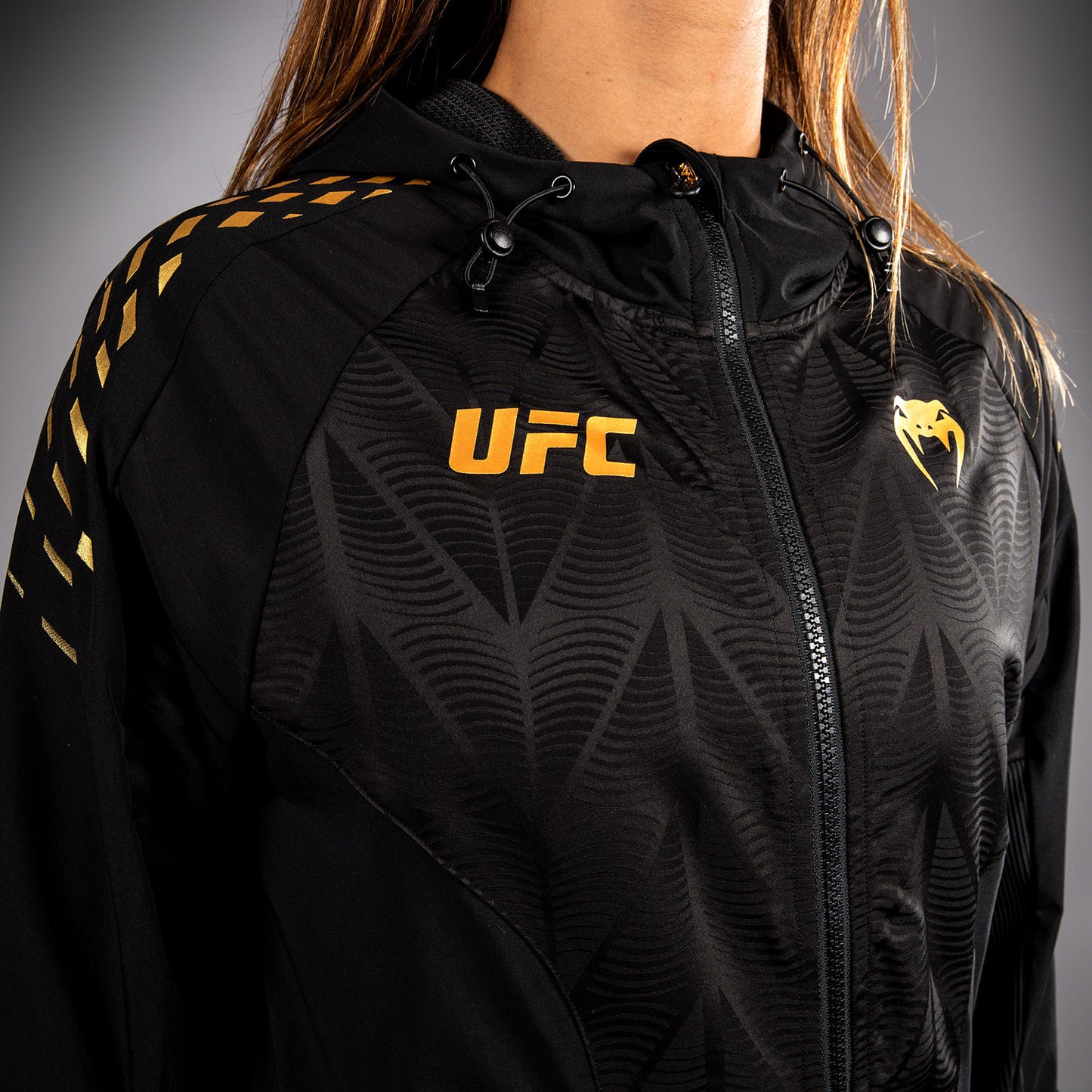 Sweat à capuche Walkout Femme Personnalisé UFC Zenith by Venum Authentic Fight Night - Champion