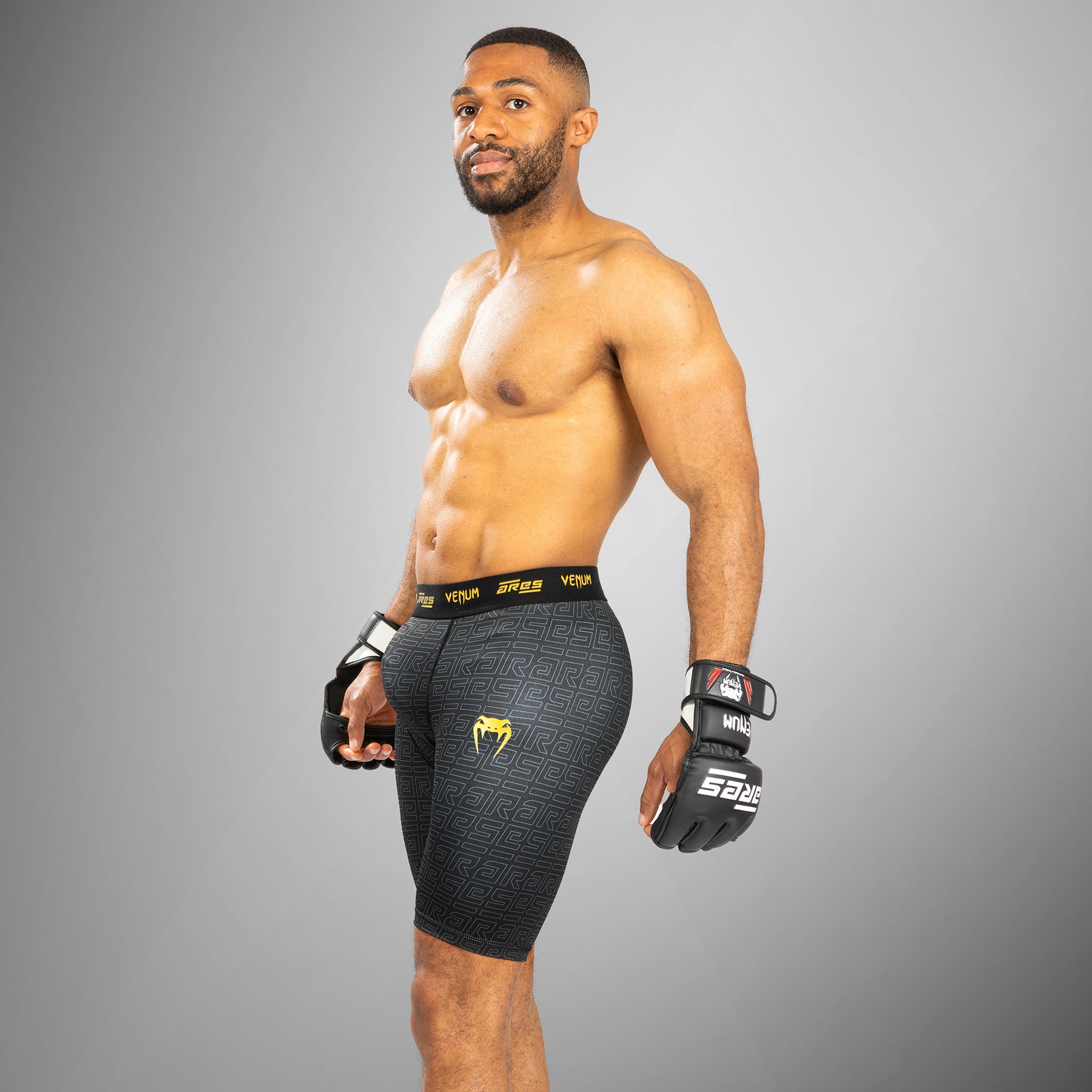 Short de Compression pour Hommes Venum x Ares - Noir/Or - product-type_Shorts de compression