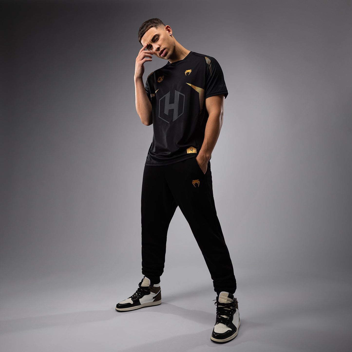 Jogging FK x Venum Hexagone MMA - Noir/Doré - product-type_Pantalons de jogging