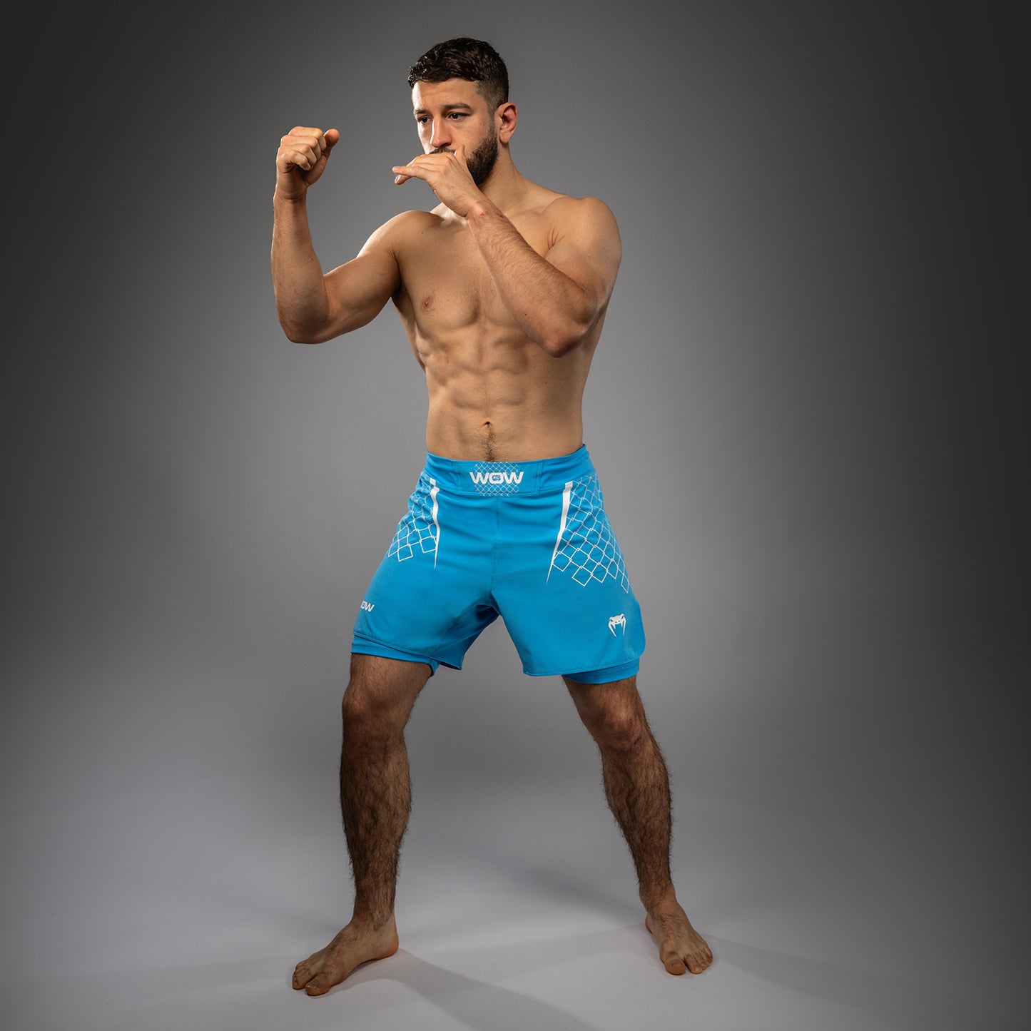 Short de Combat pour Hommes Venum x WOW FC - Bleu - product-type_Shorts de MMA