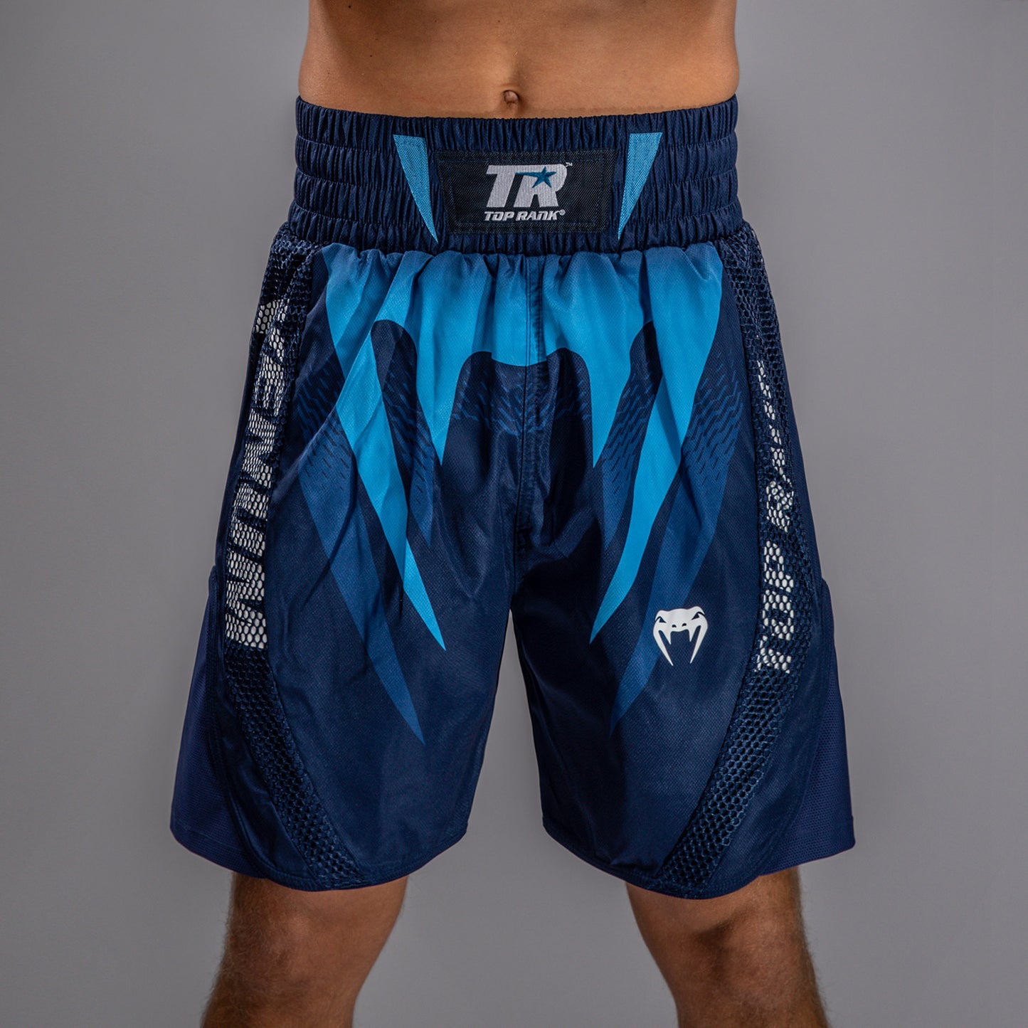 Short de Boxe Venum x Top Rank Original pour Hommes - Bleu Marine - product-type_Shorts de boxe