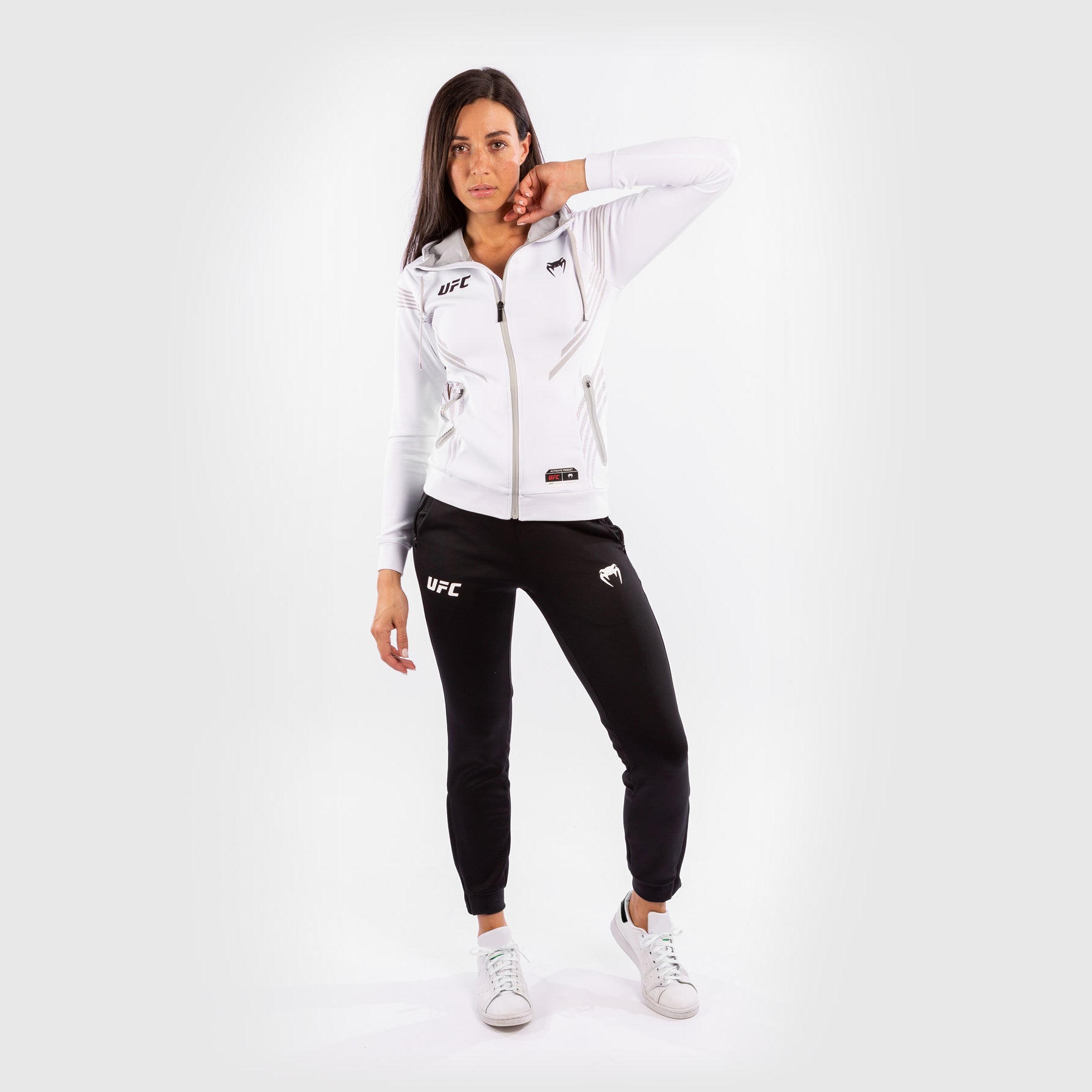 Sweatshirt à Capuche Femme Personnalisé UFC Venum Authentic Fight Night - Blanc - product-type_Vestes