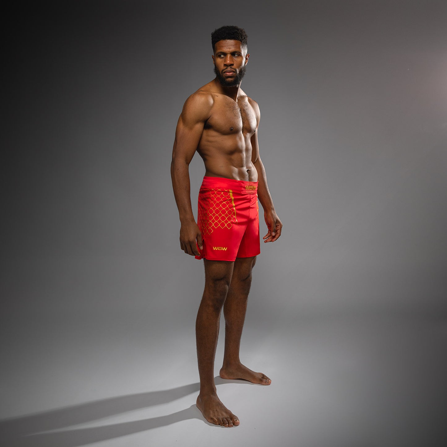 Short de Combat pour Hommes Venum x WOW FC - Fury Rouge/Or - product-type_Shorts de MMA