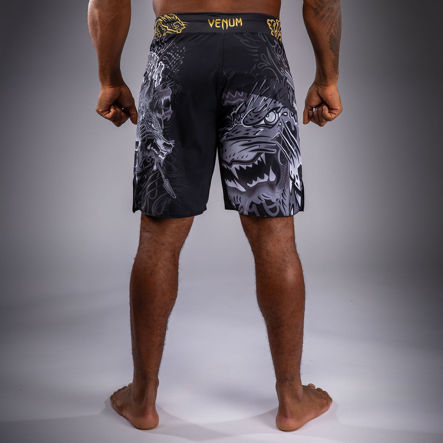 Short de Combat Venum Wolf Atak – Noir/Gris - product-type_Shorts de MMA
