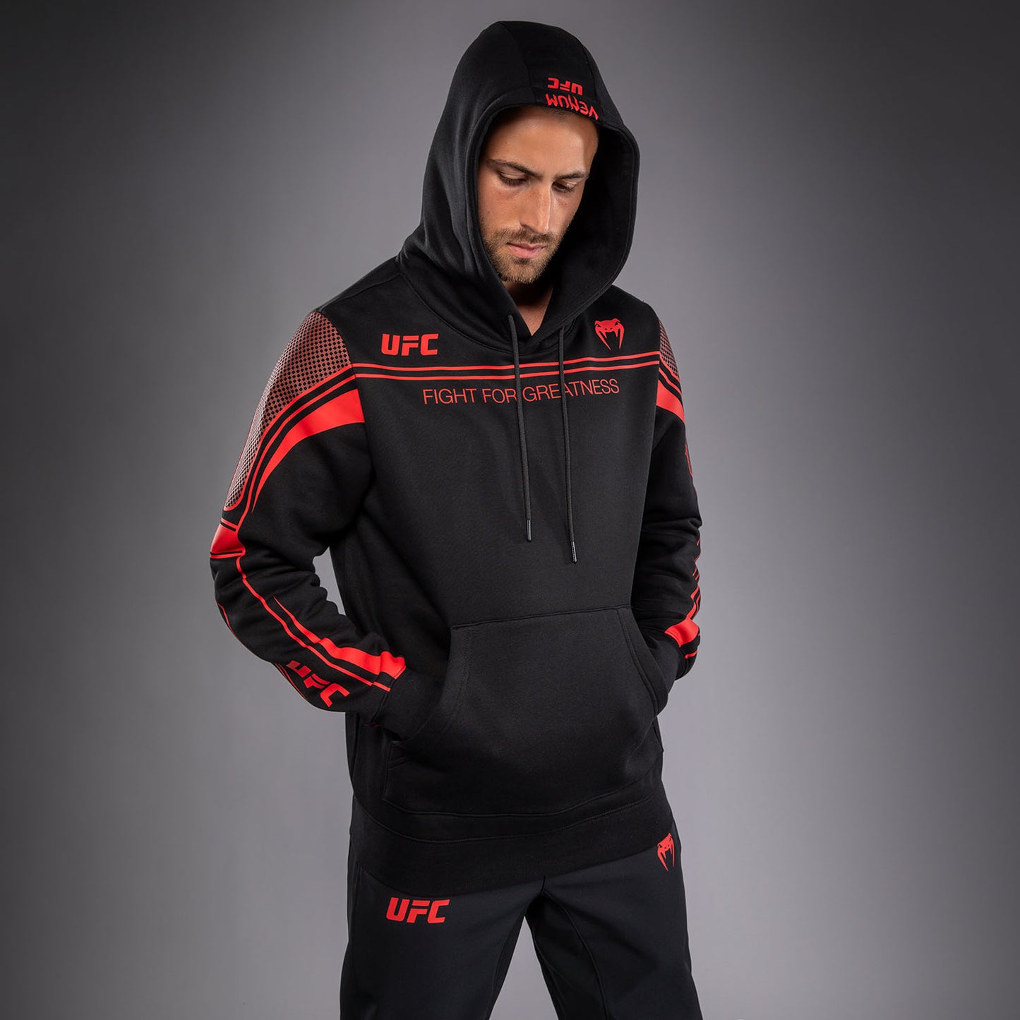 Sweat à Capuche pour Homme Venum UFC Unity by Venum Authentic Fight Week - Noir