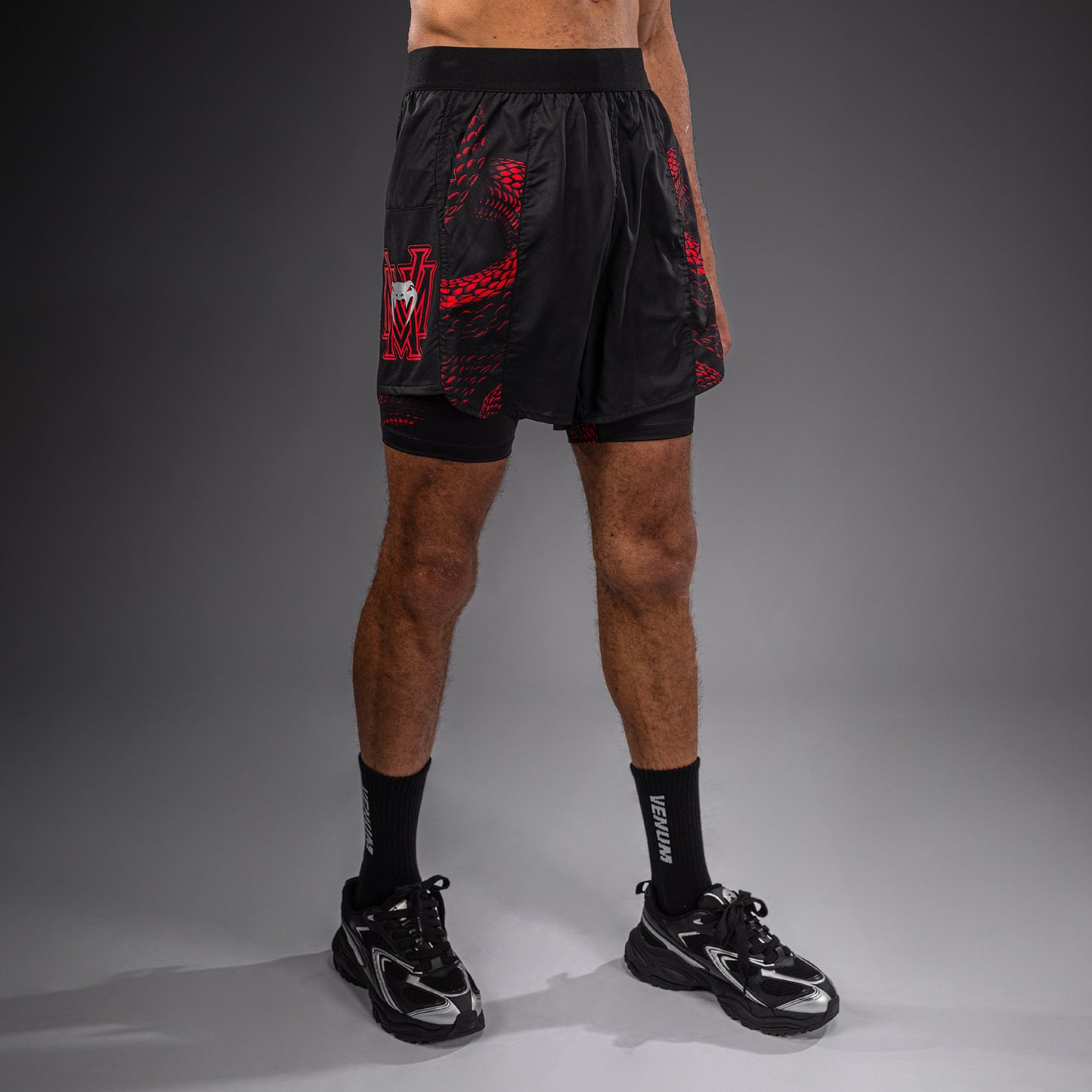 Short d’Entraînement Venum Matupa - Noir/Rouge/Argent - product-type_Shorts de training
