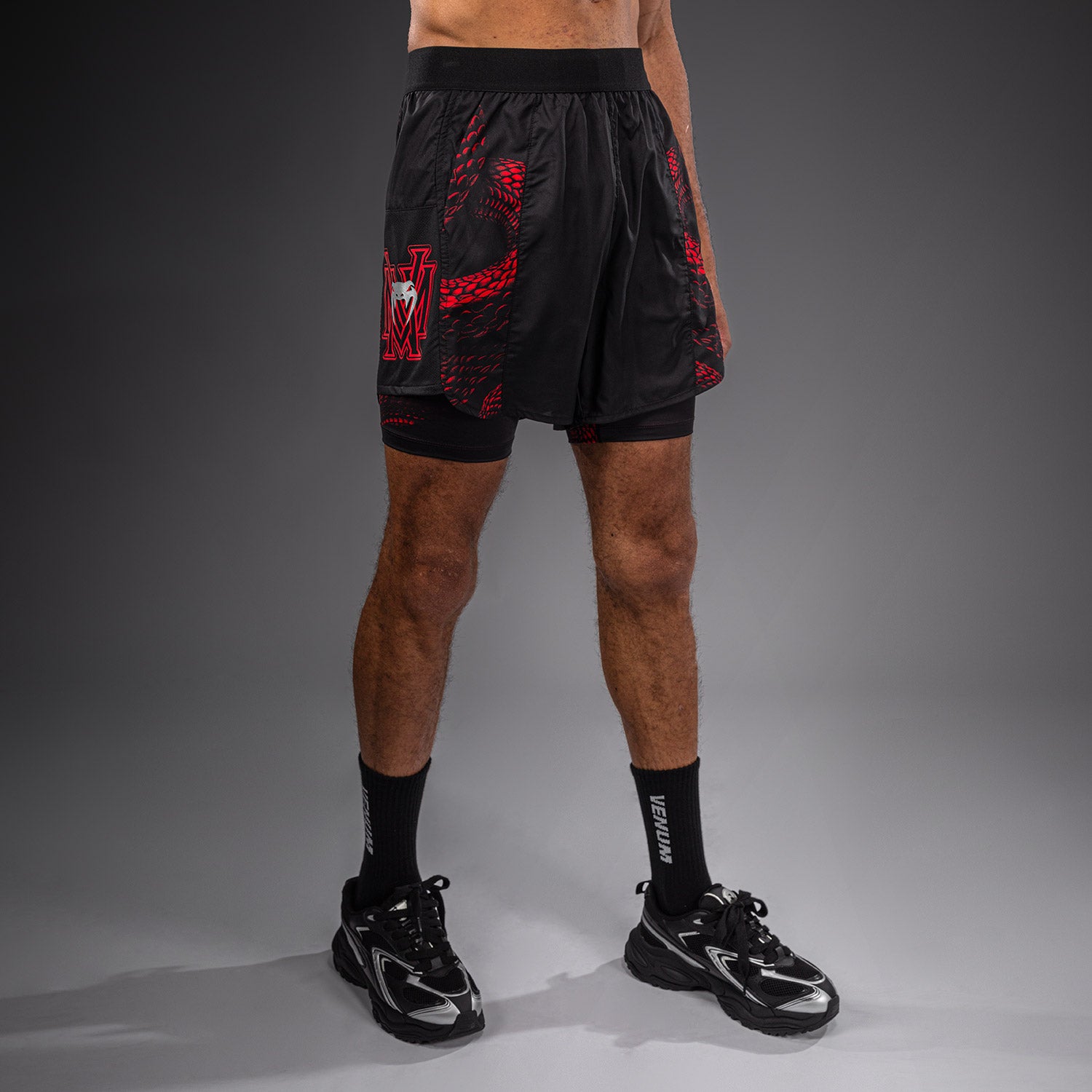 Short d’Entraînement Venum Matupa - Noir/Rouge/Argent - product-type_Shorts de training