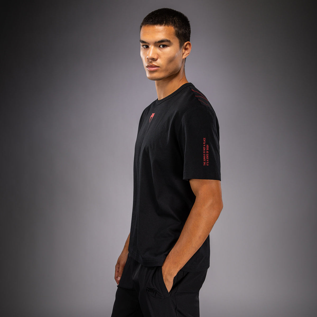 T-shirt Venum Amazonia Reborn - Noir/Rouge