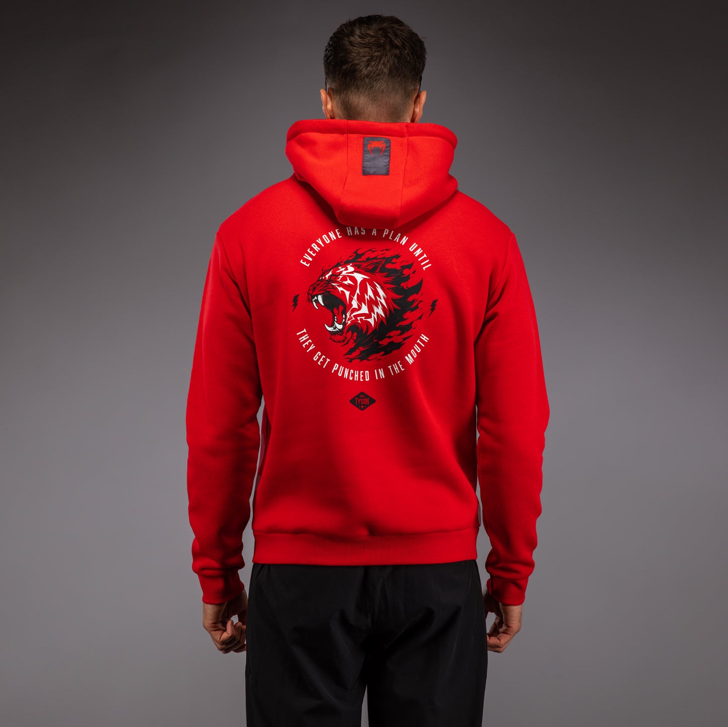 Sweat à capuche Venum x Mike Tyson Tiger - Rouge Intense/Noir Profond