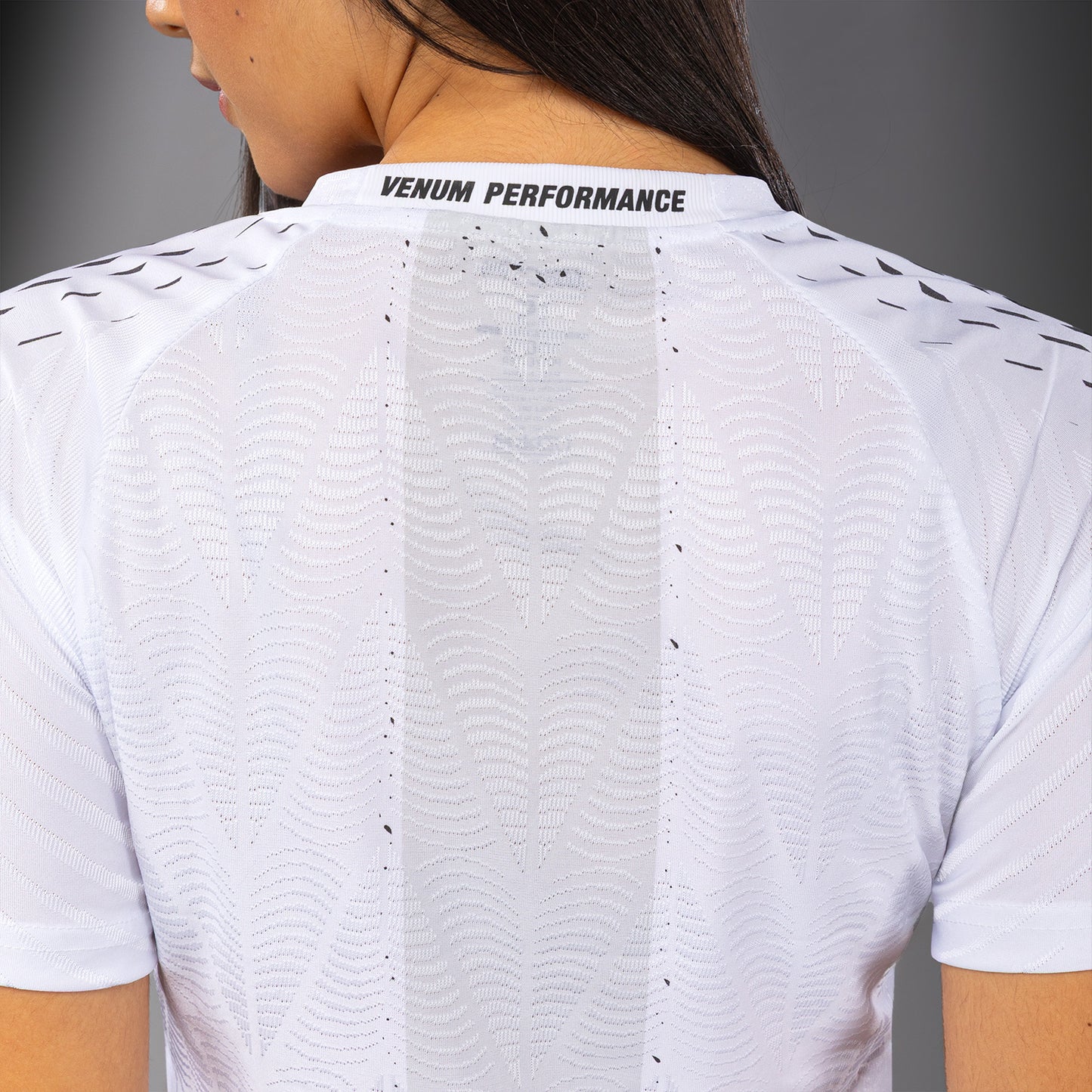 Maillot Officiel Walkout Femme Personnalisé UFC Zenith by Venum Authentic Fight Night - Blanc