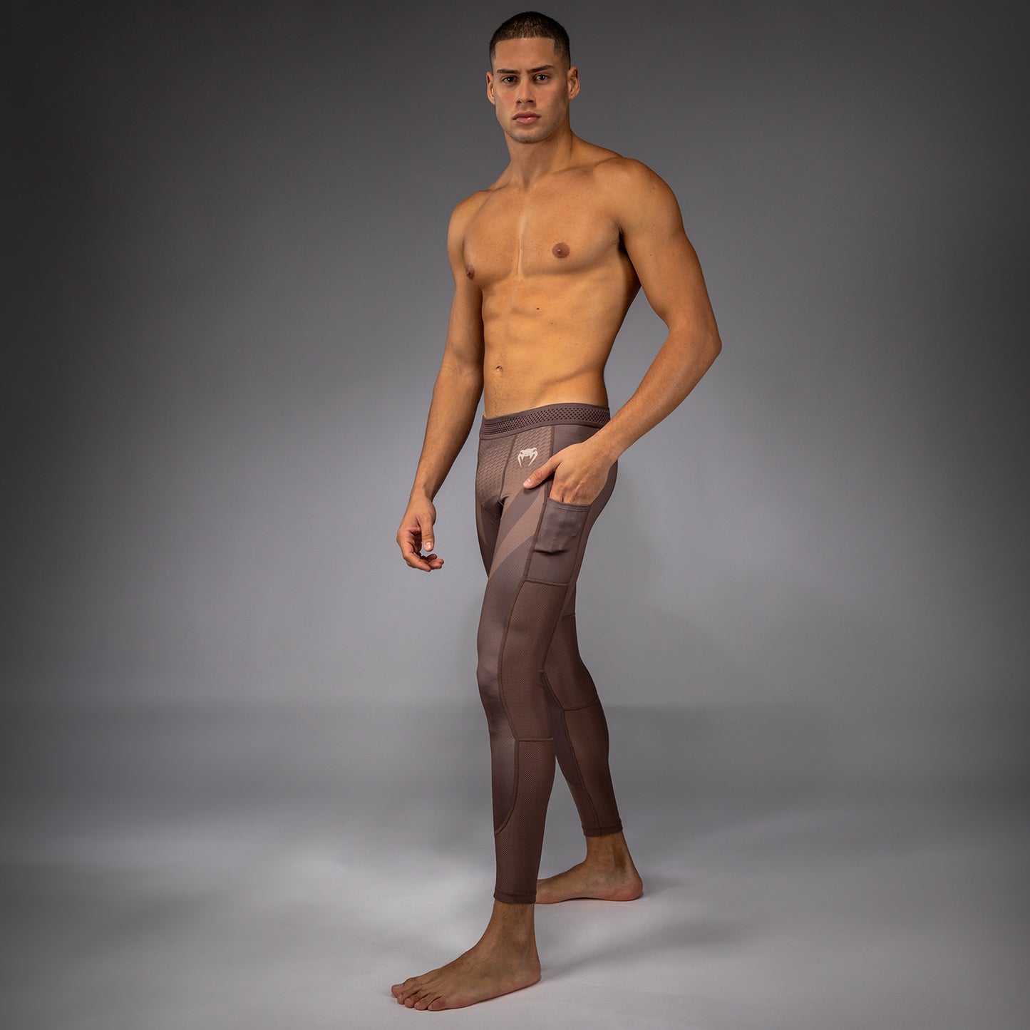 Pantalon de Compression Venum No Gi - Marron Chocolat