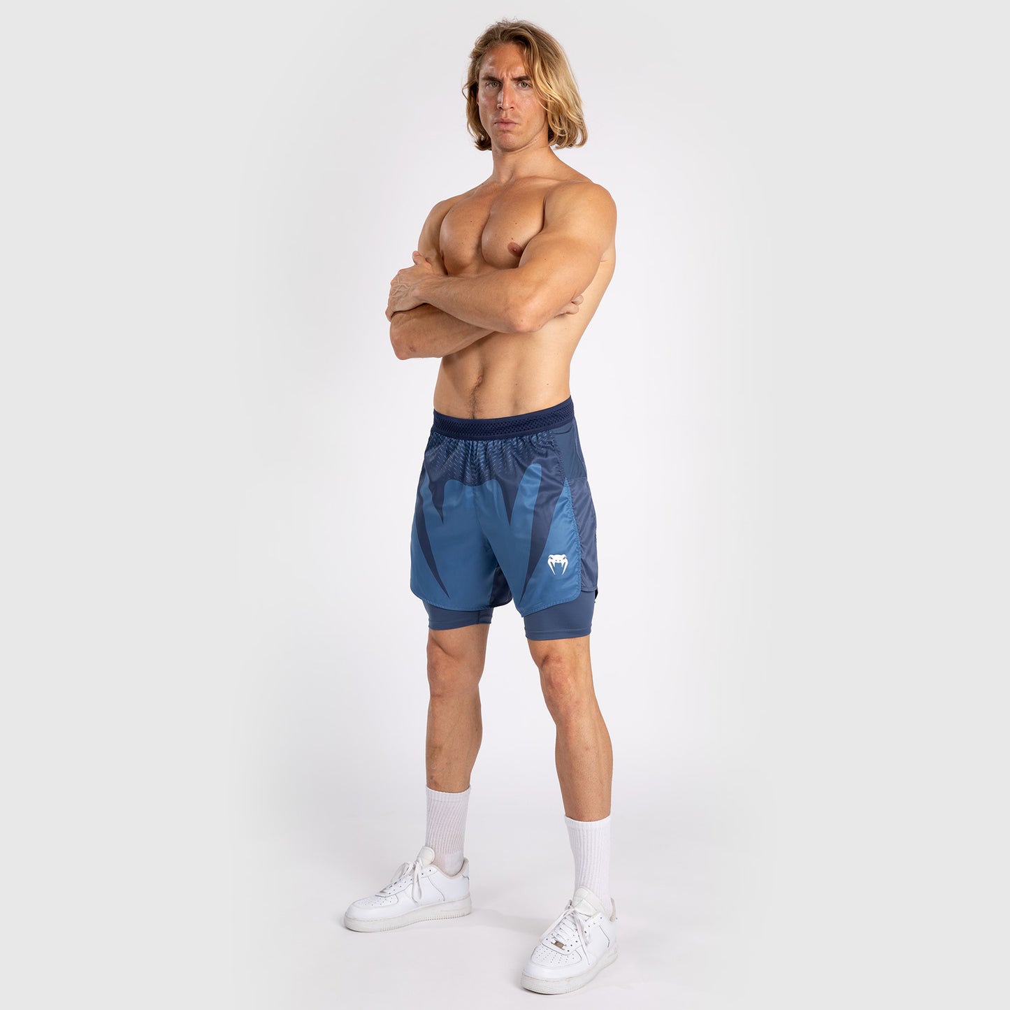Short de Combat Pour Hommes Venum Attack - Bleu Marine - product-type_Shorts de training